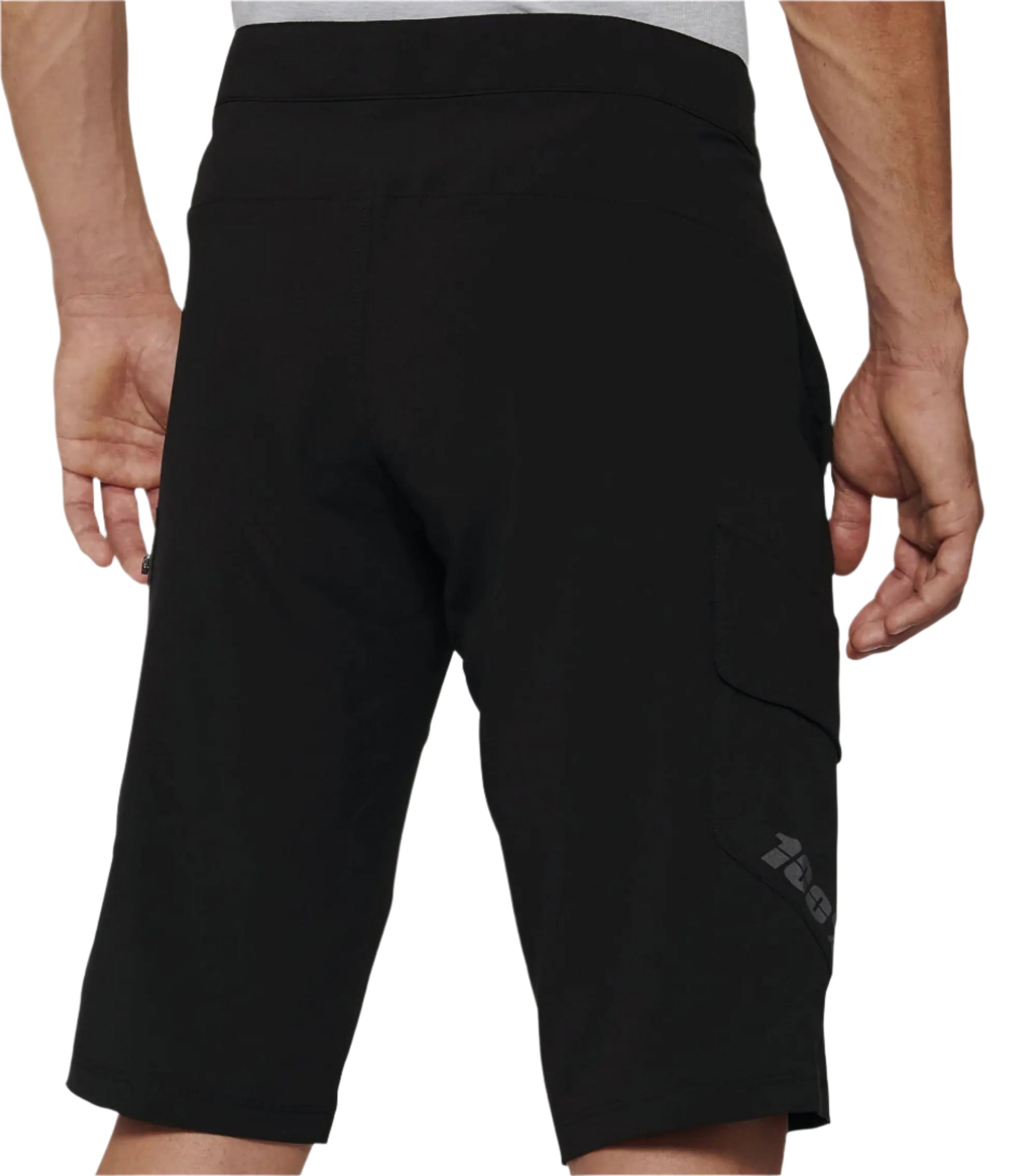 100% Ridecamp Shorts With Liner Black - FREE UK Shipping, FREE 365 Day Returns | Moto Central