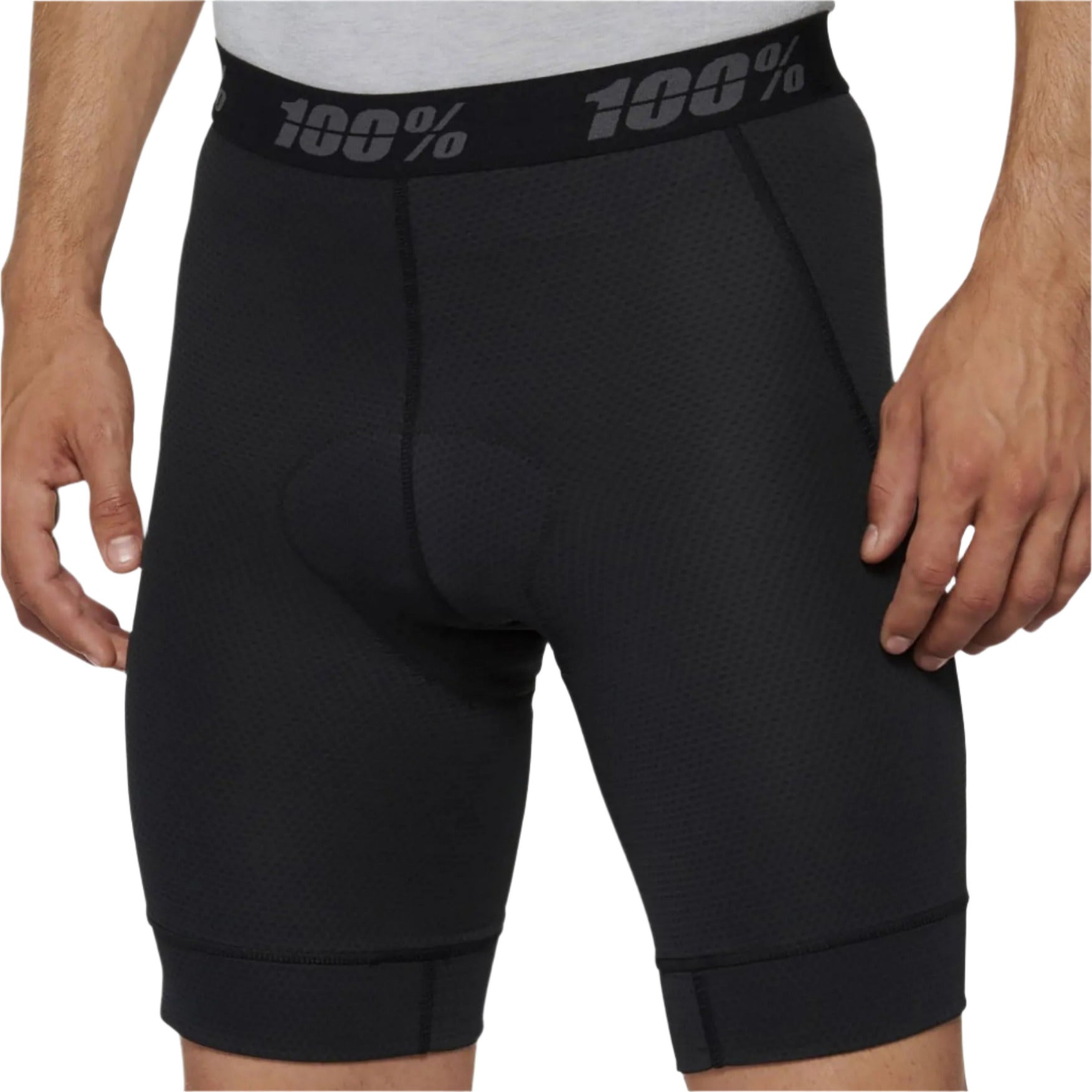 100% Ridecamp Shorts With Liner Black - FREE UK Shipping, FREE 365 Day Returns | Moto Central