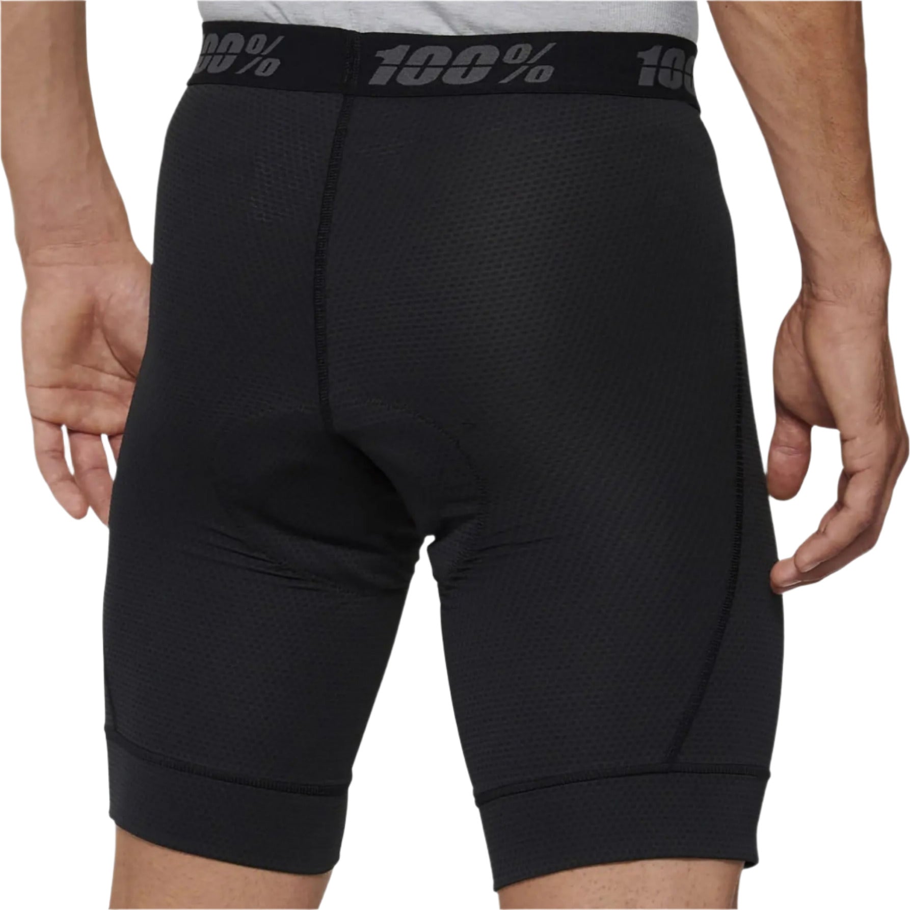 100% Ridecamp Shorts With Liner Black - FREE UK Shipping, FREE 365 Day Returns | Moto Central