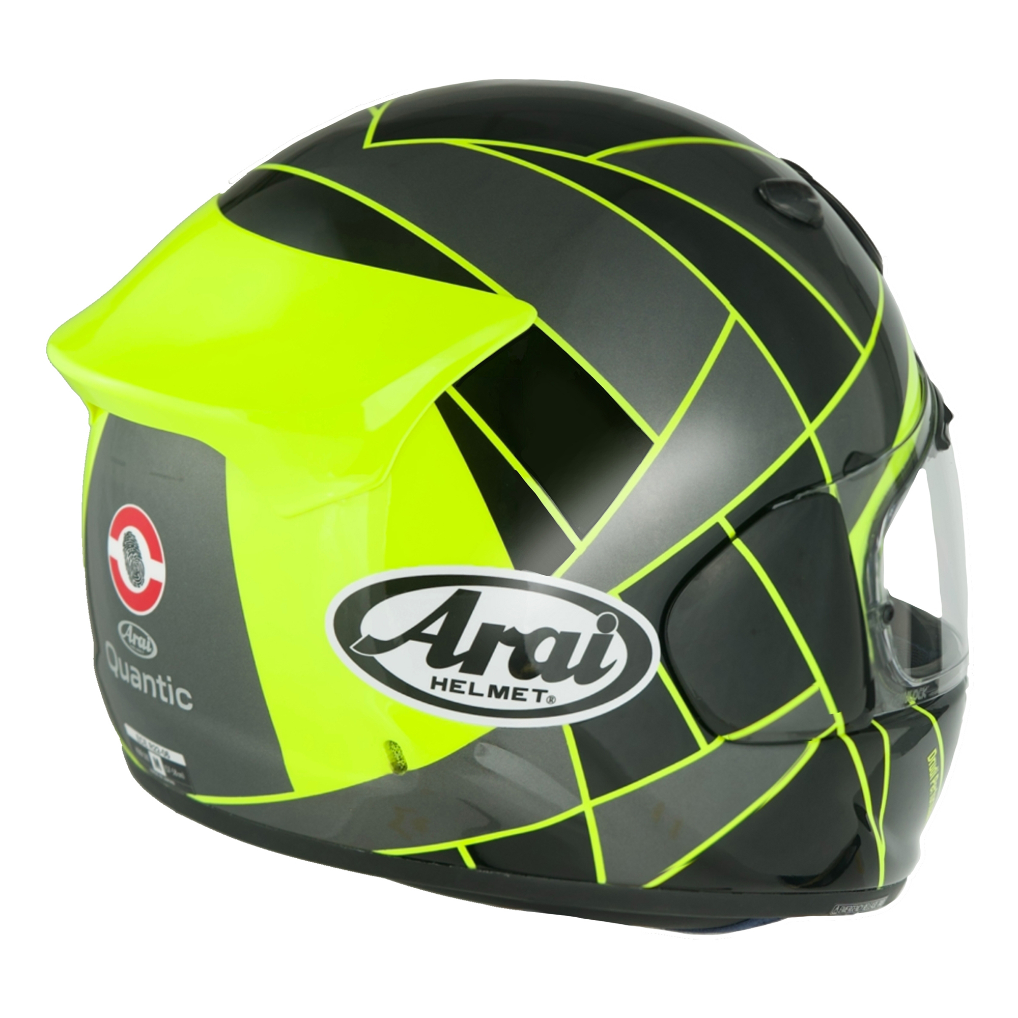 Arai Quantic Peak Yellow - FREE UK Shipping, FREE 365 Day Returns | Moto Central