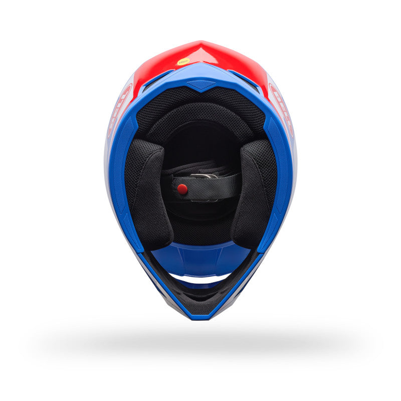 Bell MX-10 MIPS Youth Sprl DOT / ECE White / Red / Blue image 6
