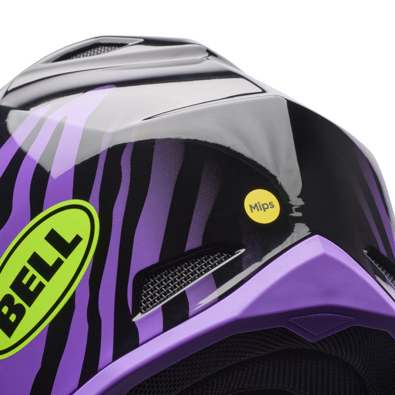 Bell MX-10 MIPS Youth Amber DOT / ECE Black / Purple image 8