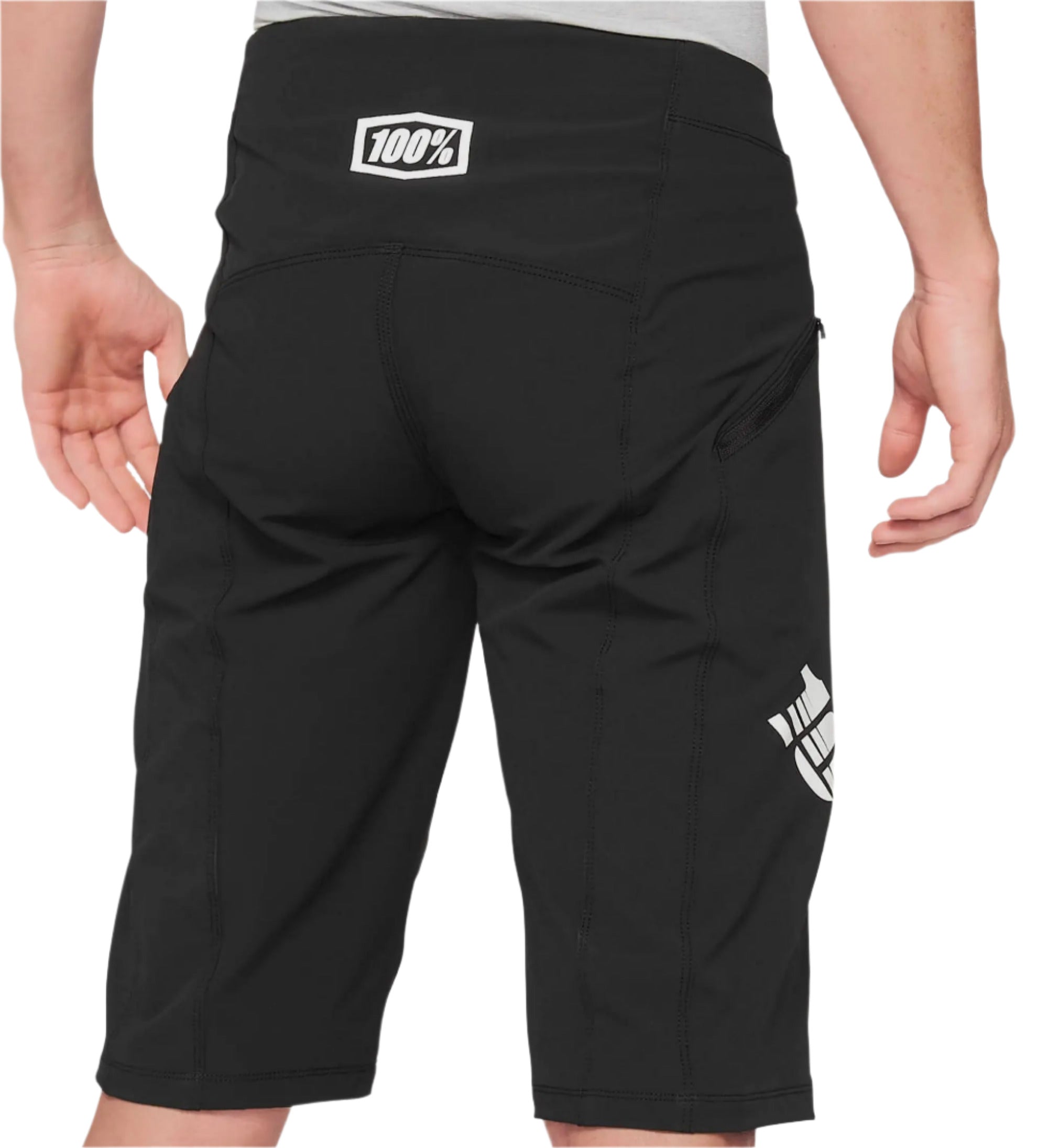 100% R-Core X Shorts Black - FREE UK Shipping, FREE 365 Day Returns | Moto Central