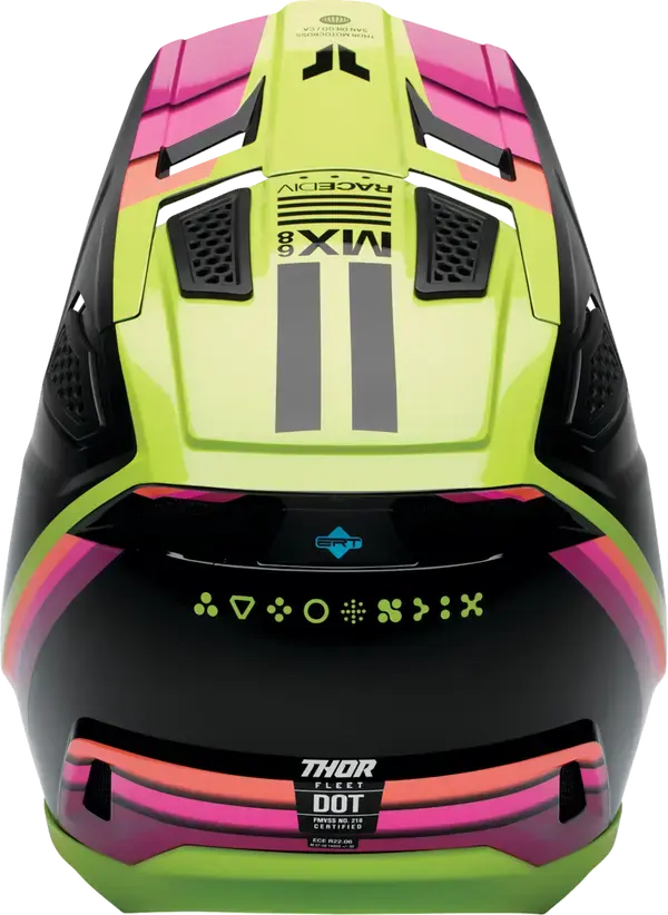 Thor Fleet Defy Black / Acid - FREE UK Shipping, FREE 365 Day Returns | Moto Central