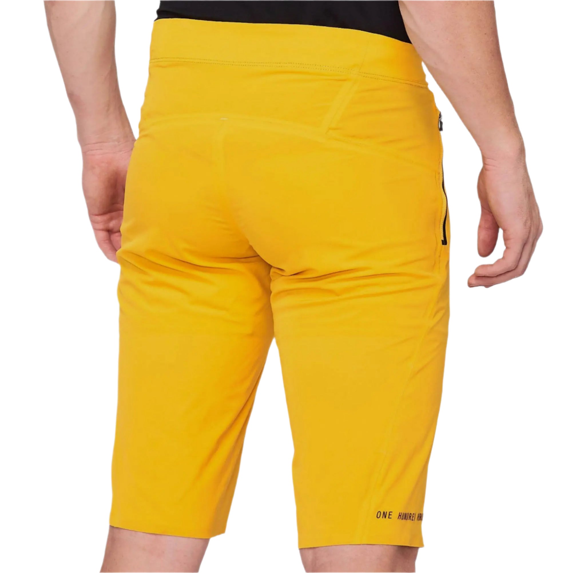 100% Celium Shorts Mustard - FREE UK Shipping, FREE 365 Day Returns | Moto Central