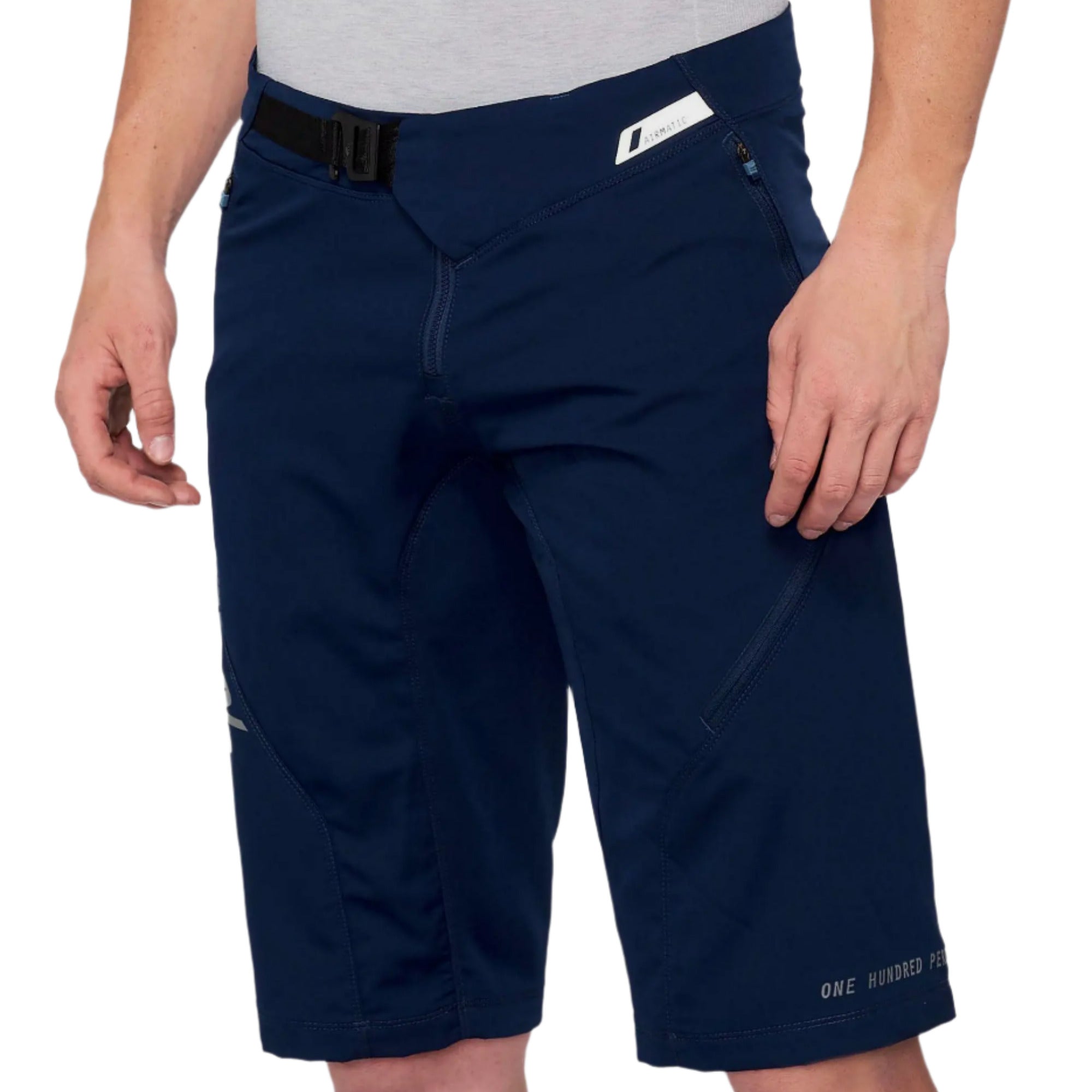 100% Airmatic Shorts Navy - FREE UK Shipping, FREE 365 Day Returns | Moto Central
