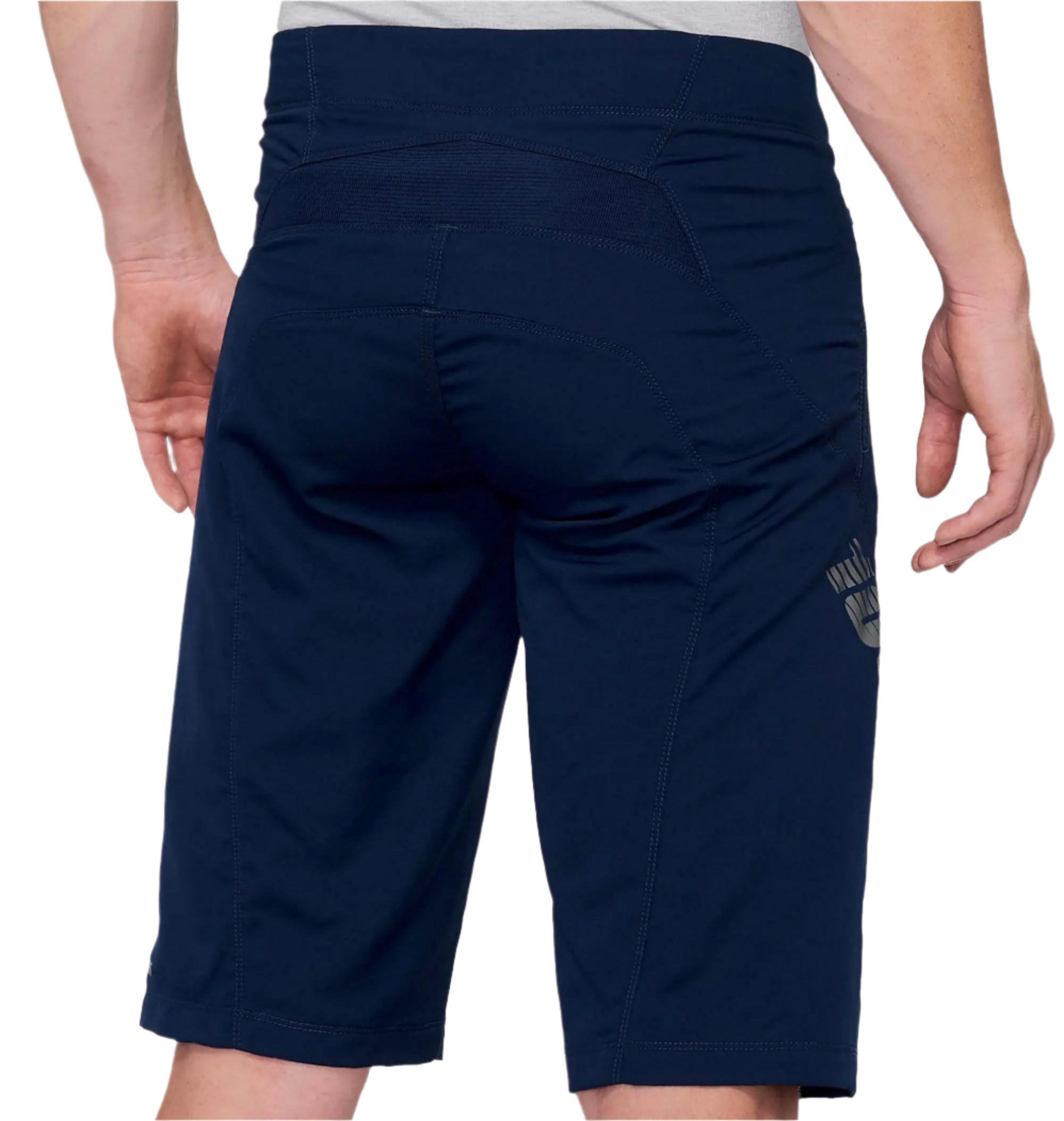 100% Airmatic Shorts Navy - FREE UK Shipping, FREE 365 Day Returns | Moto Central