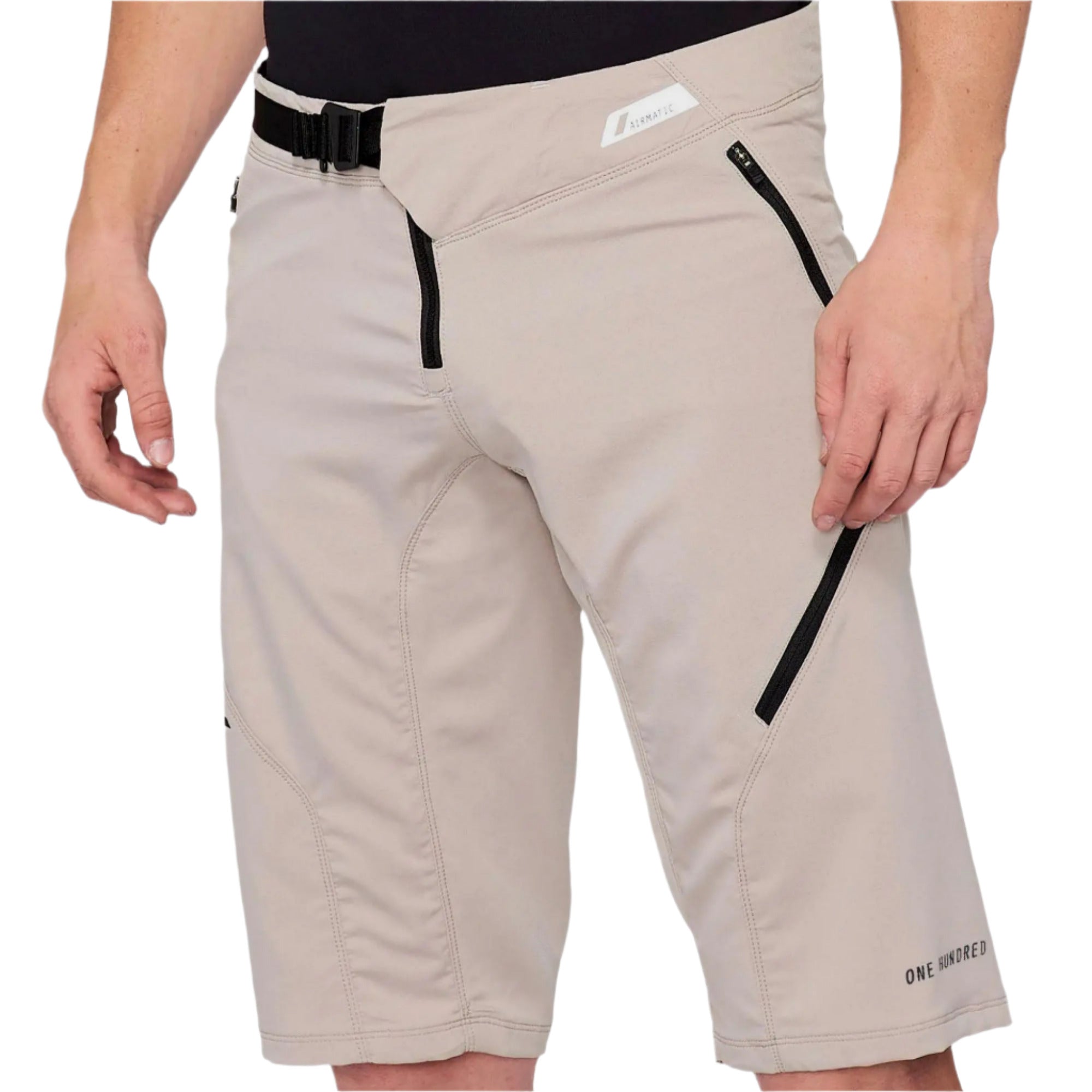 100% Airmatic Shorts Warm Grey - FREE UK Shipping, FREE 365 Day Returns | Moto Central