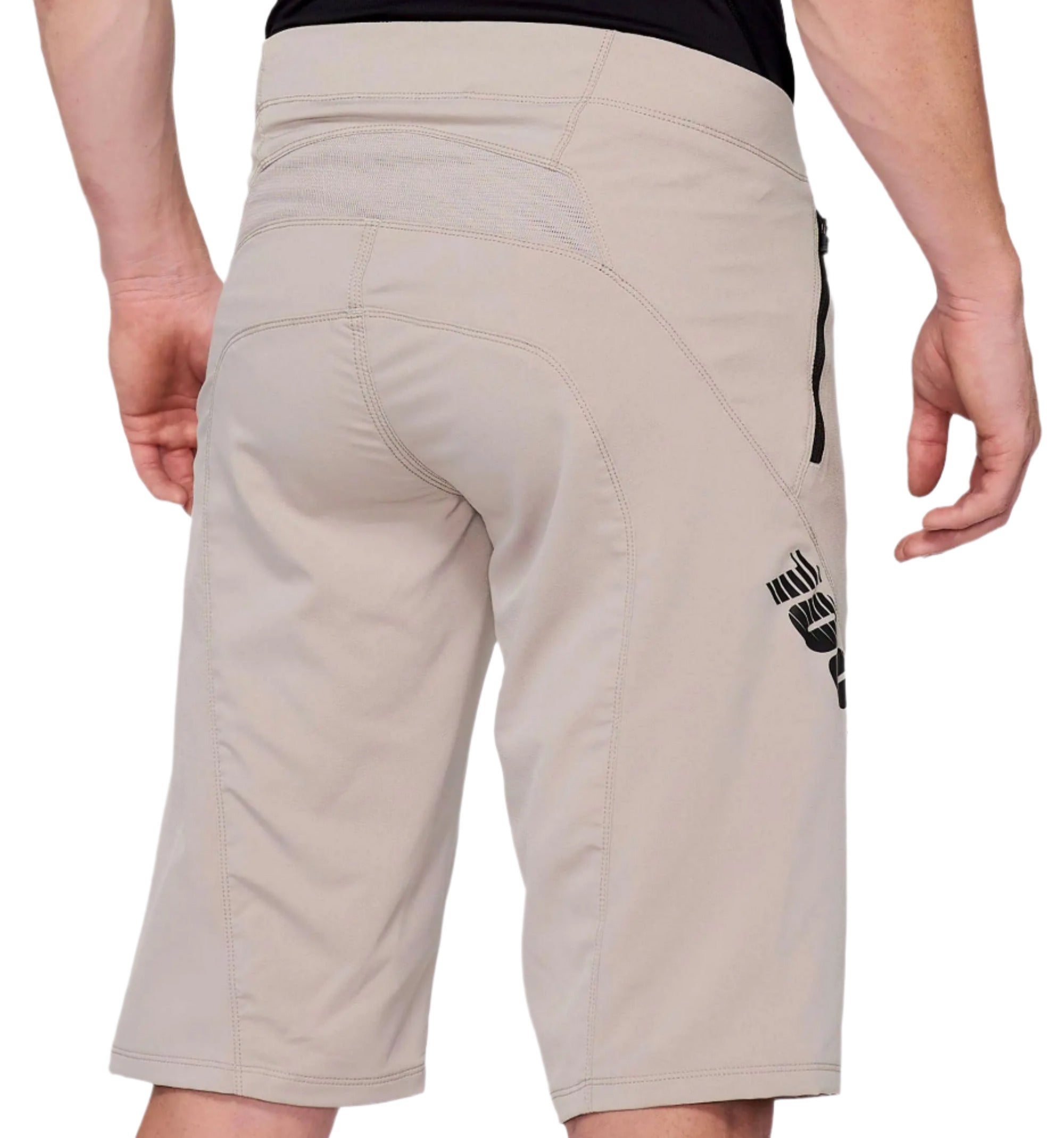 100% Airmatic Shorts Warm Grey - FREE UK Shipping, FREE 365 Day Returns | Moto Central