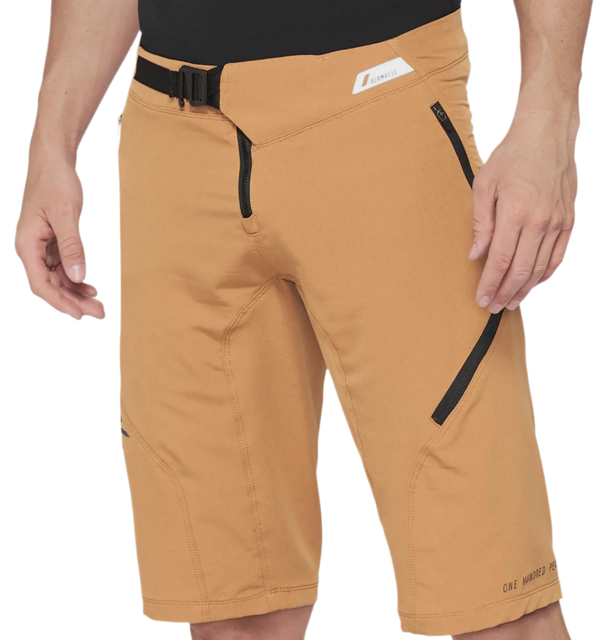 100% Airmatic Shorts Caramel - FREE UK Shipping, FREE 365 Day Returns | Moto Central