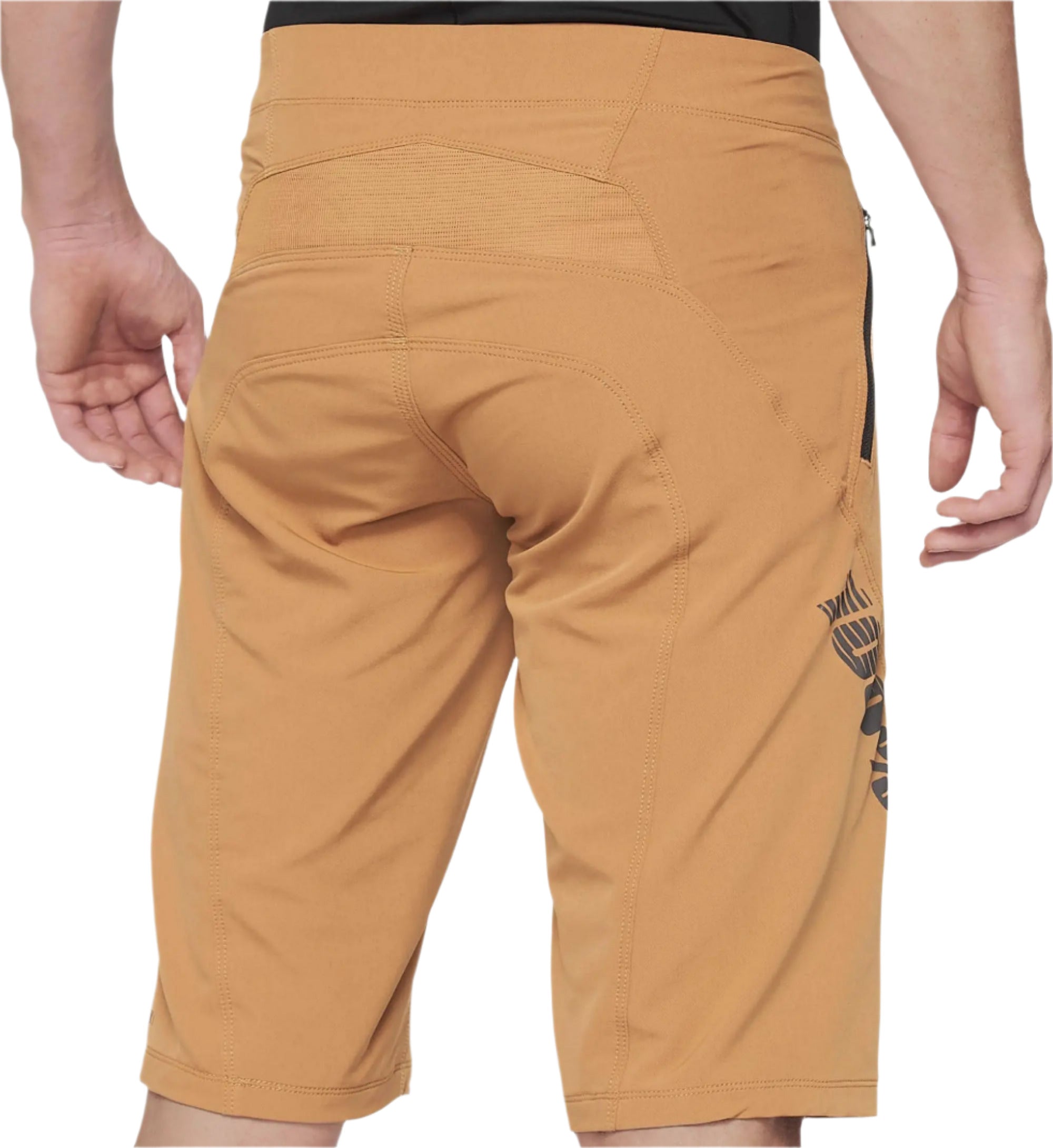 100% Airmatic Shorts Caramel - FREE UK Shipping, FREE 365 Day Returns | Moto Central