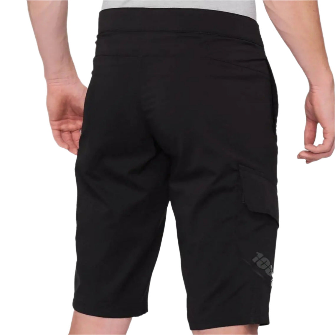 100% Ridecamp Shorts Black - FREE UK Shipping, FREE 365 Day Returns | Moto Central