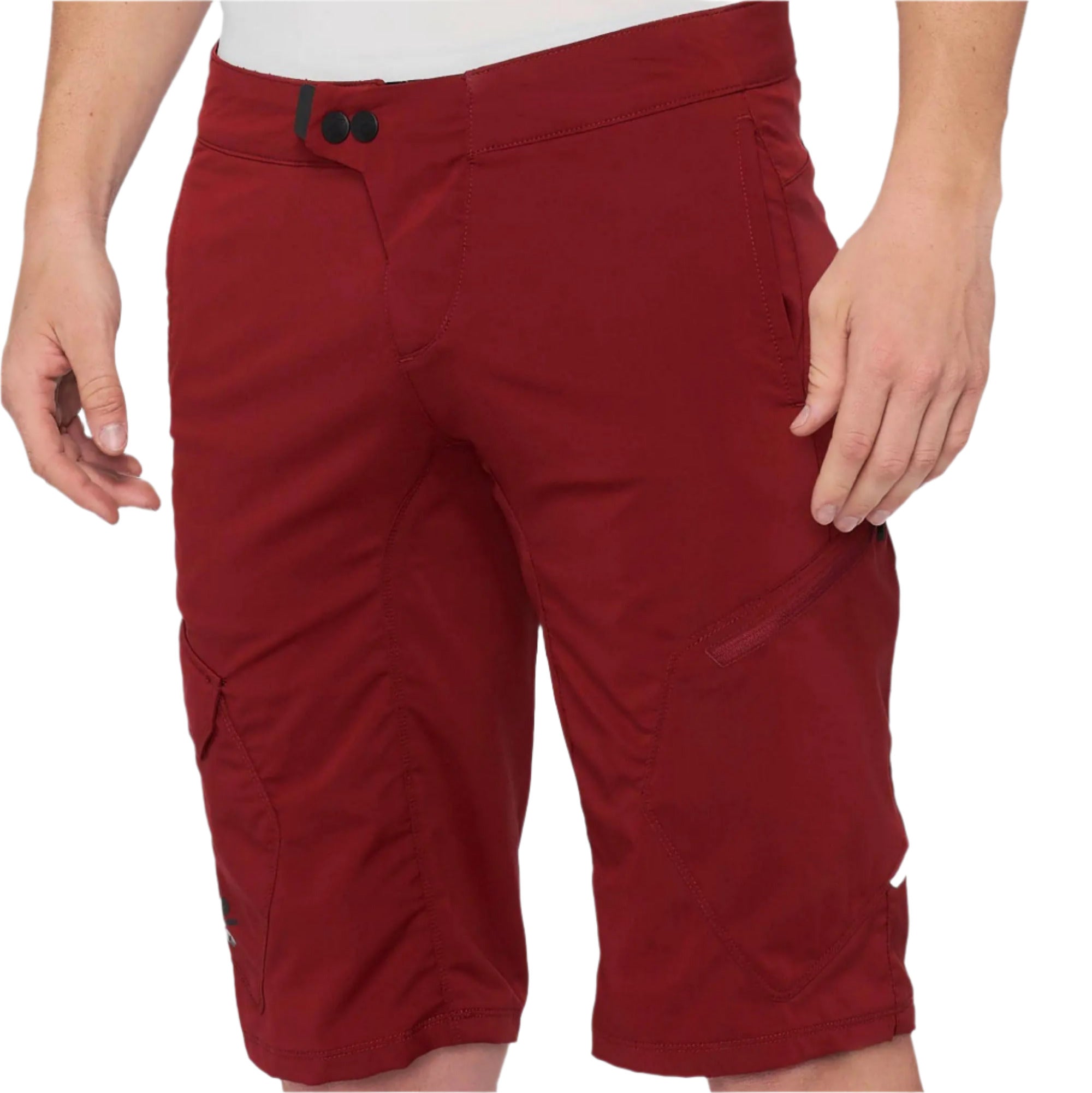 100% Ridecamp Shorts Brick - FREE UK Shipping, FREE 365 Day Returns | Moto Central