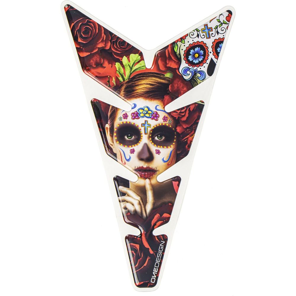 One Design Moon Mex Red Ladies Tank Pad