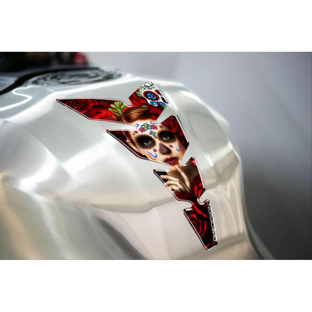 One Design Moon Mex Red Ladies Tank Pad