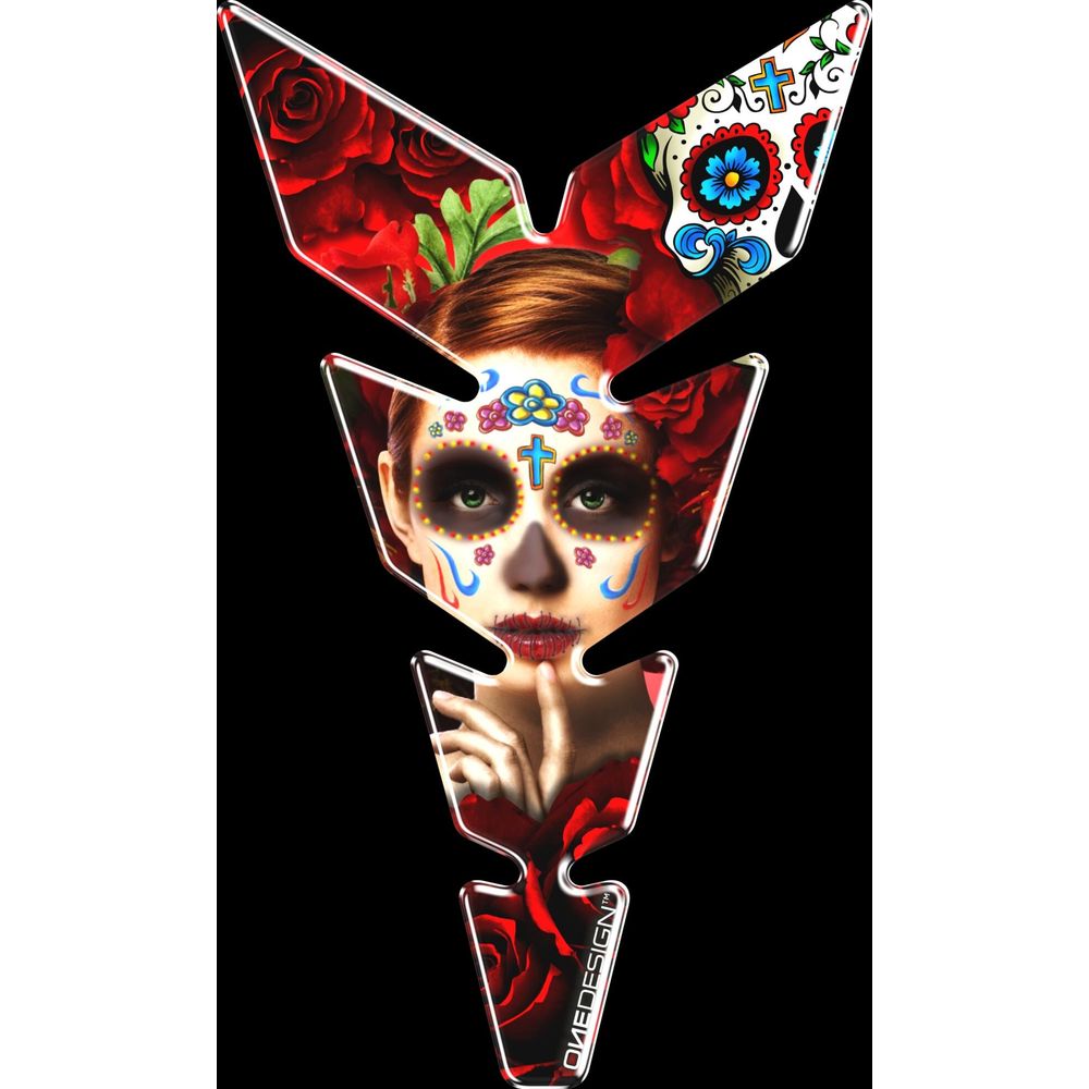 One Design Moon Mex Red Ladies Tank Pad