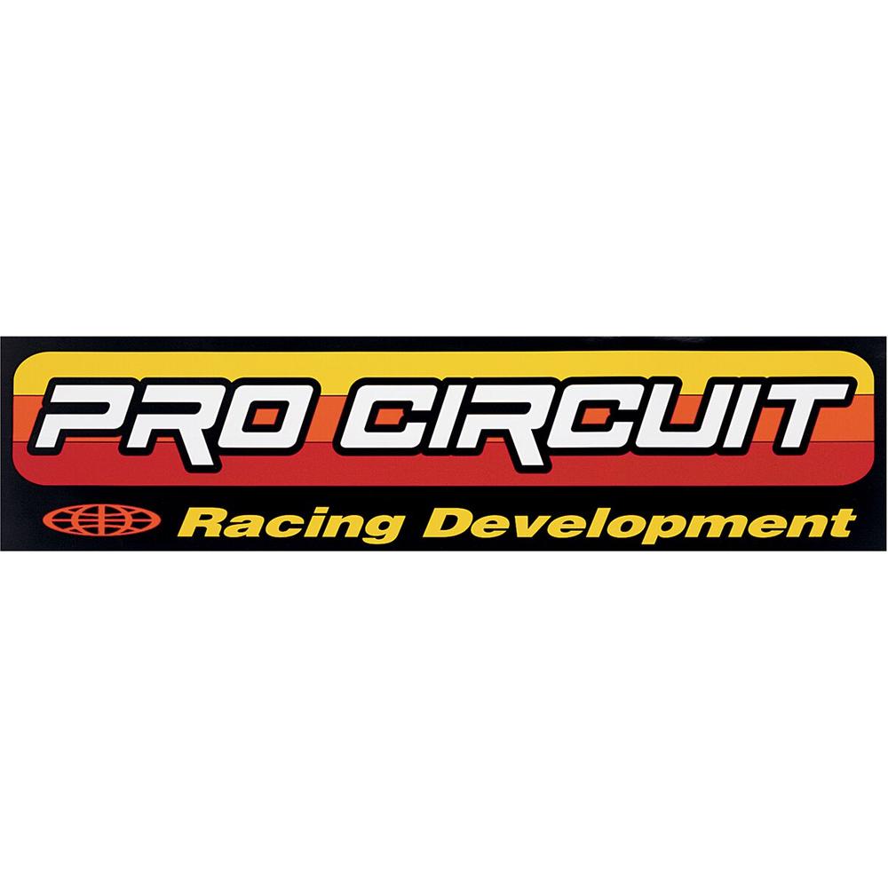 Pro Circuit Original Logo Van Decal Black / Red / Yellow