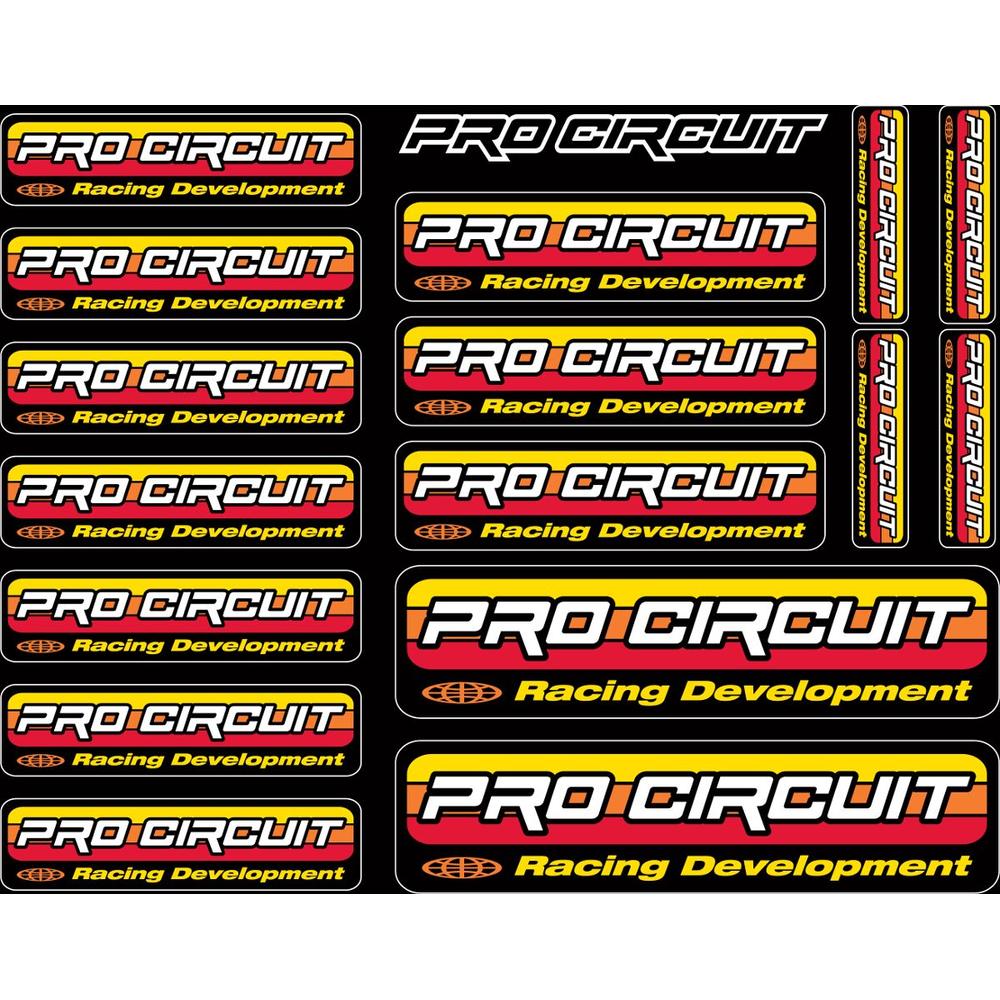 Pro Circuit Logo Decals Sheet