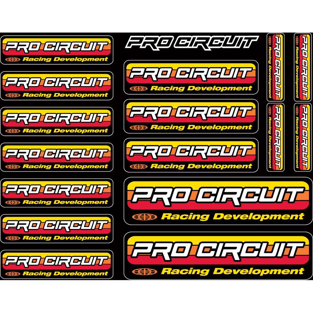 Pro Circuit Logo Decals Sheet