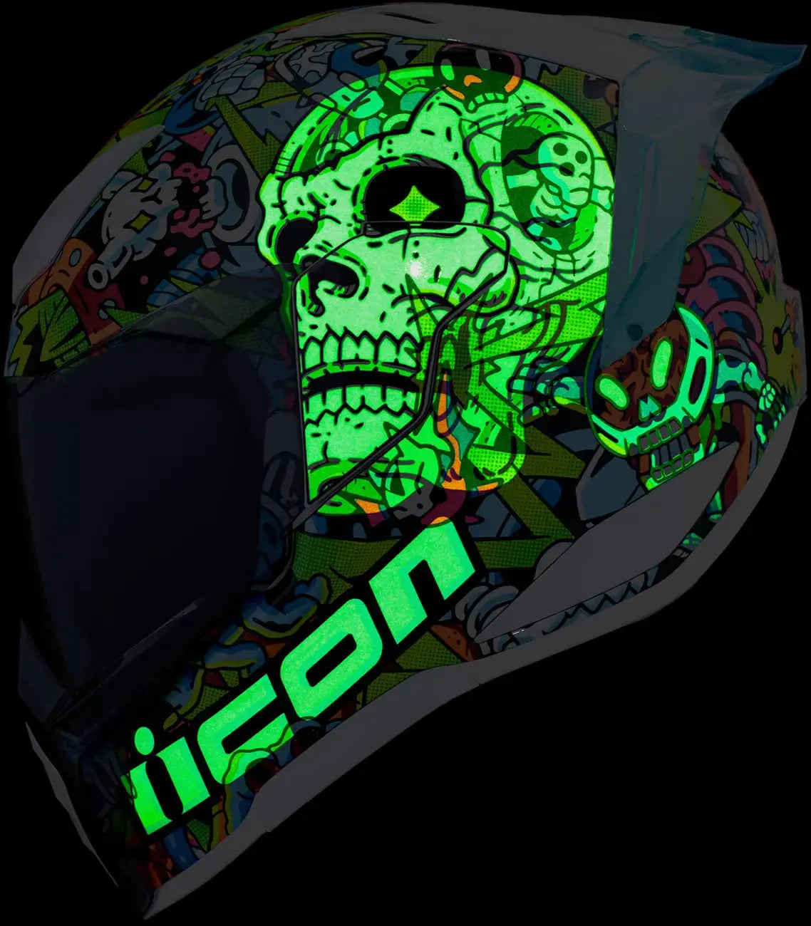 Icon Ultraflite Doodle 3 MIPS Blue - FREE UK Shipping, FREE 365 Day Returns | Moto Central