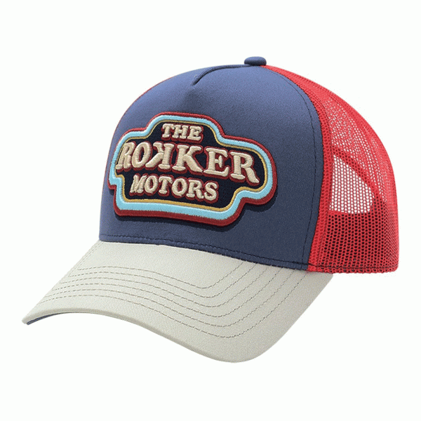 Rokker 70's Trucker Cap Dark Blue FREE UK Delivery, FREE 365 Day Returns | Moto Central