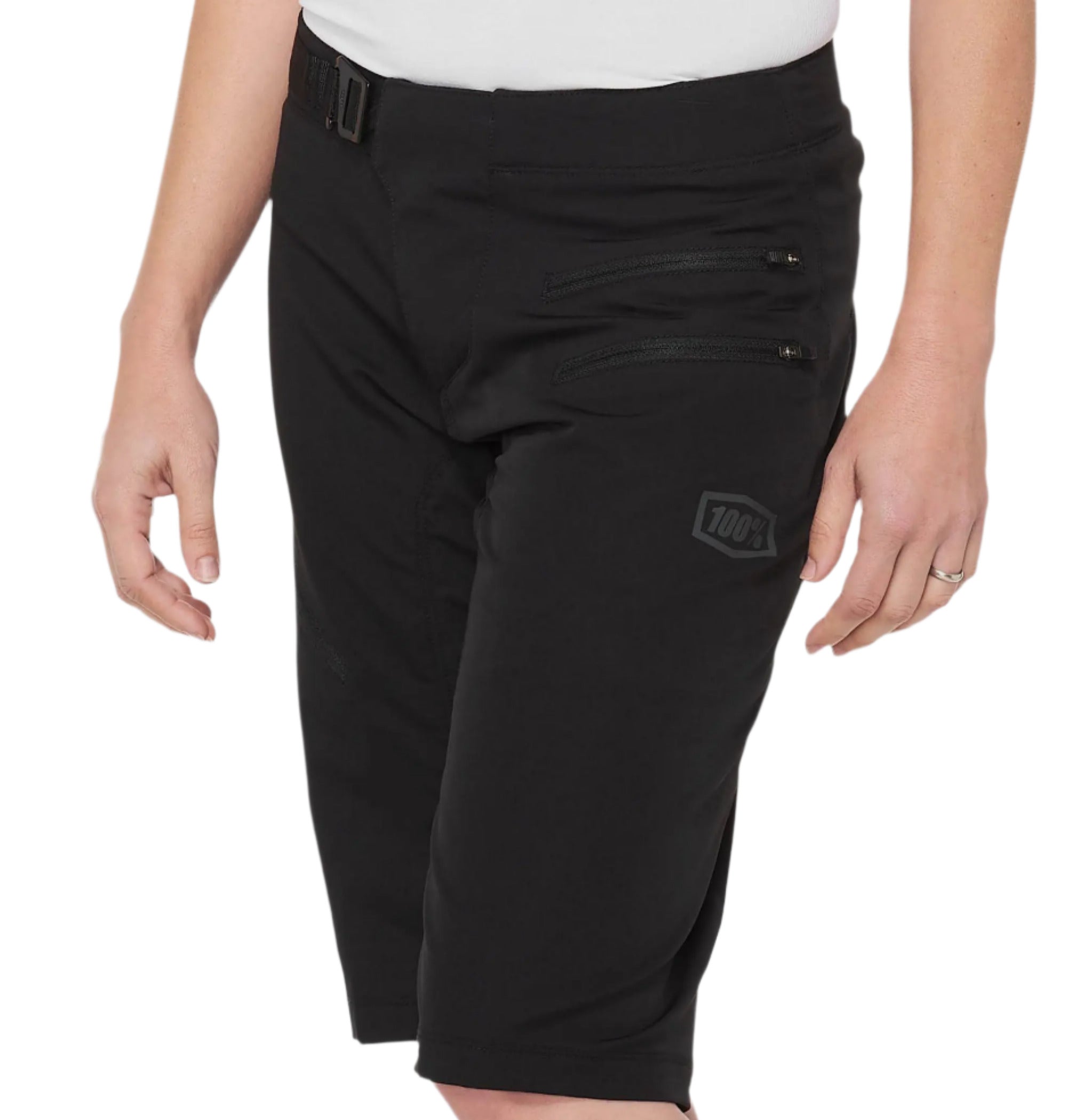 100% Airmatic Ladies Shorts Black - FREE UK Shipping, FREE 365 Day Returns | Moto Central
