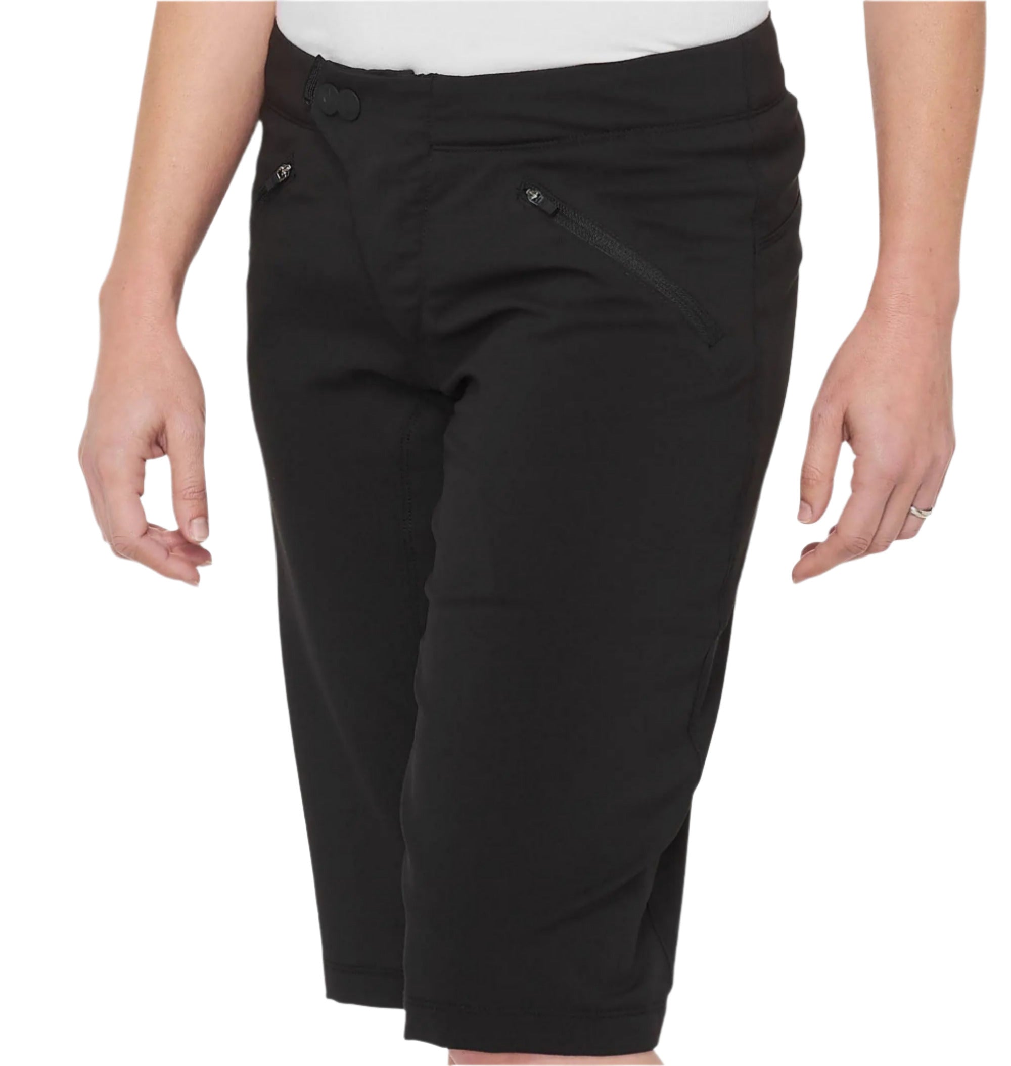 100% Ridecamp Ladies Shorts Black - FREE UK Shipping, FREE 365 Day Returns | Moto Central