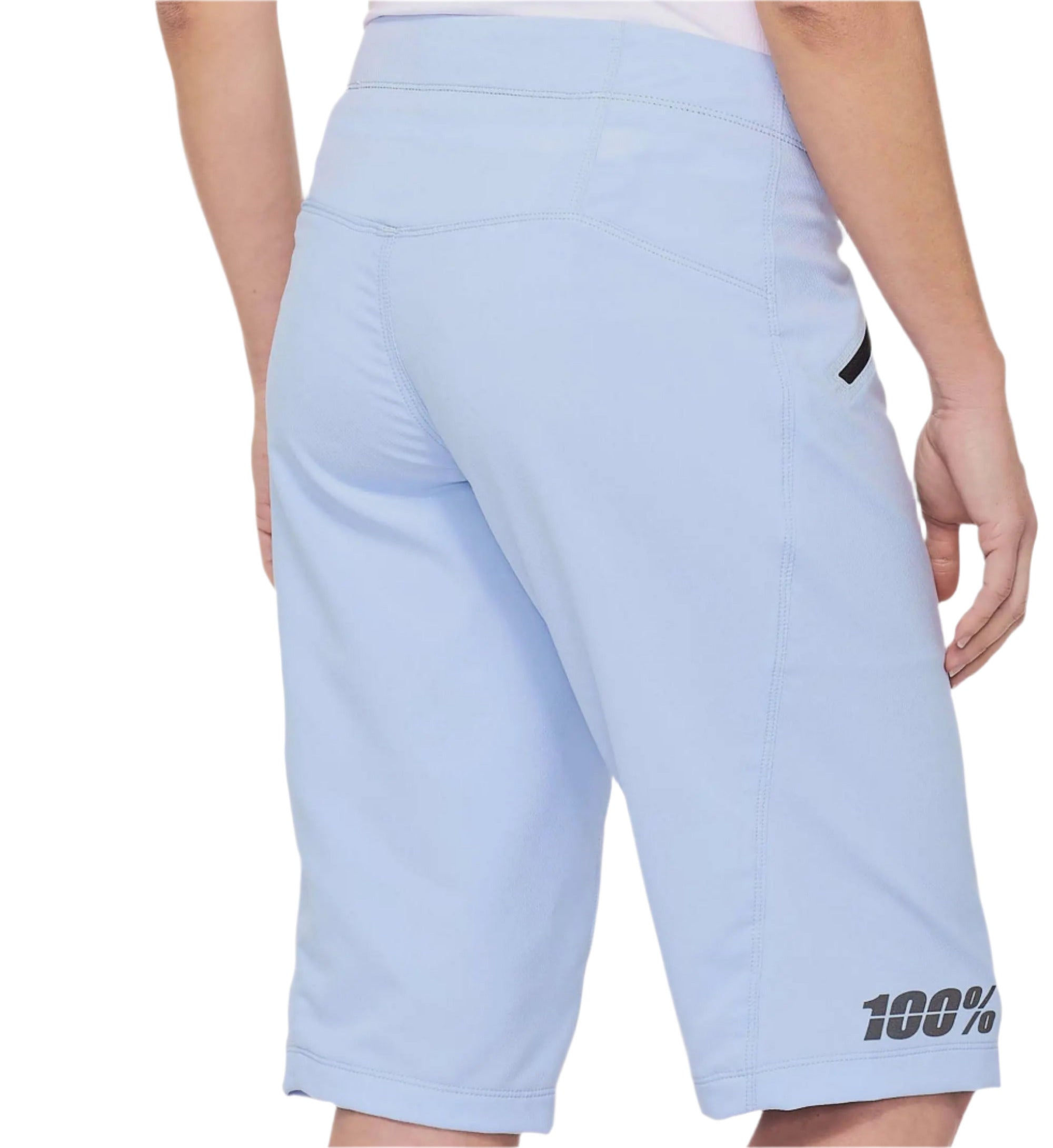 100% Ridecamp Ladies Shorts Powder Blue - FREE UK Shipping, FREE 365 Day Returns | Moto Central