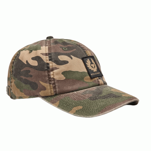 Belstaff Phoenix Camo Patch Cap Camo Green FREE UK Delivery, FREE 365 Day Returns | Moto Central