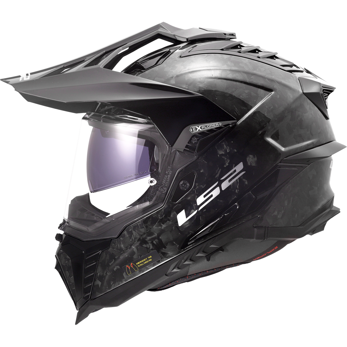 LS2 MX701 Explorer Carbon Forged Carbon FREE UK Delivery, FREE 365 Day Returns | Moto Central