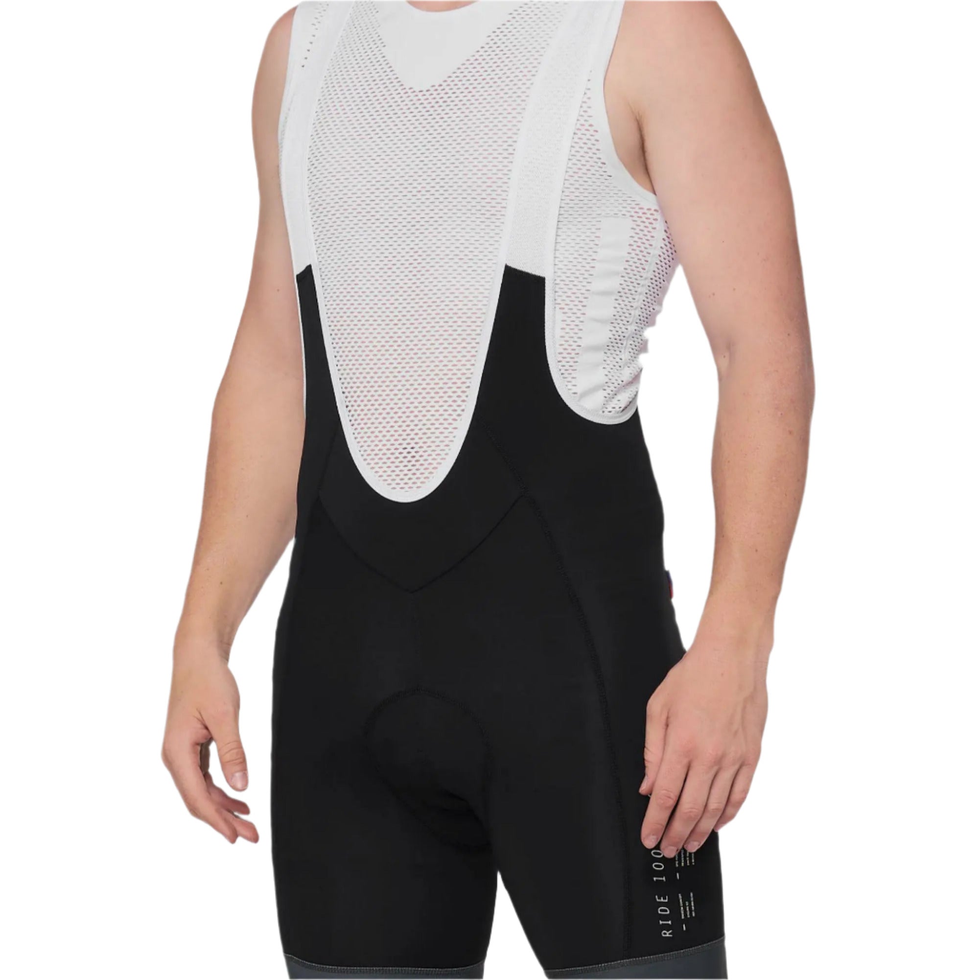 100% Exceeda Bib Shorts 2022 Black / Charcoal - FREE UK Shipping, FREE 365 Day Returns | Moto Central