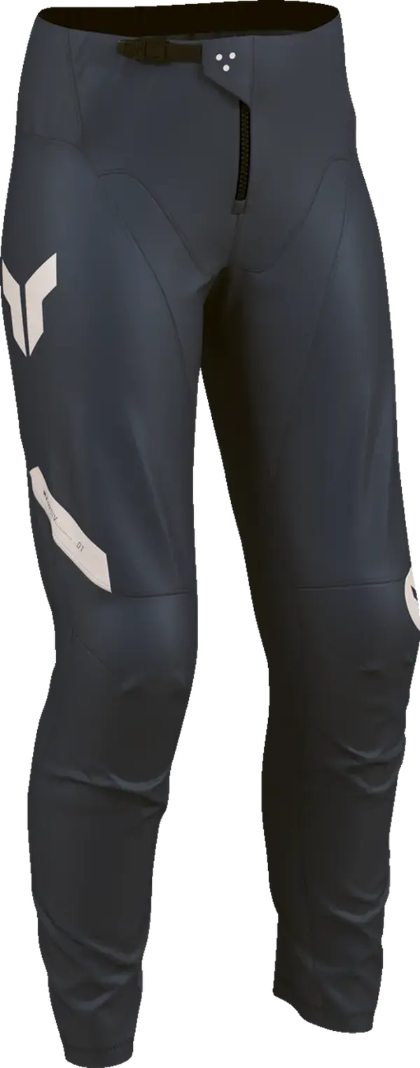 Thor Ridemode Menace Ladies MX Textile Trouser Light Grey / Midnight Blue - FREE UK Shipping, FREE 365 Day Returns | Moto Central