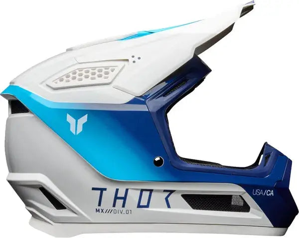Thor Fleet Storm White / Navy - FREE UK Shipping, FREE 365 Day Returns | Moto Central