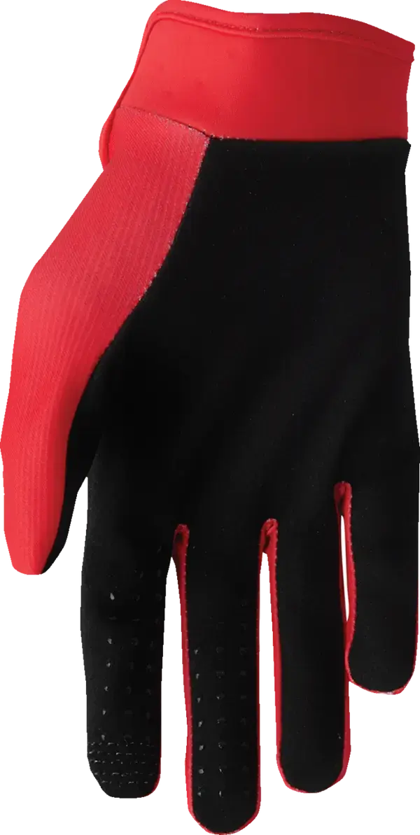 Thor Launchmode Split Youth Textile Gloves Red - FREE UK Shipping, FREE 365 Day Returns | Moto Central