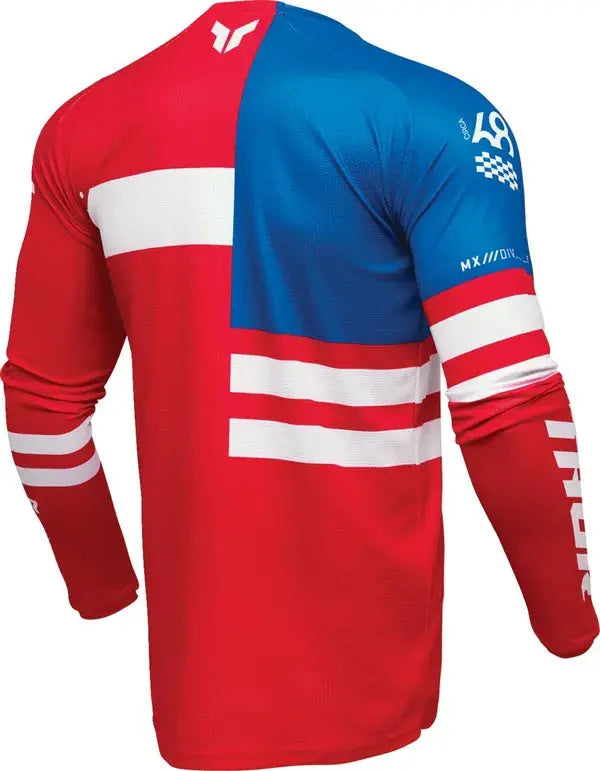 Thor Launchmode Patriot Jersey Red / White / Blue - FREE UK Shipping, FREE 365 Day Returns | Moto Central