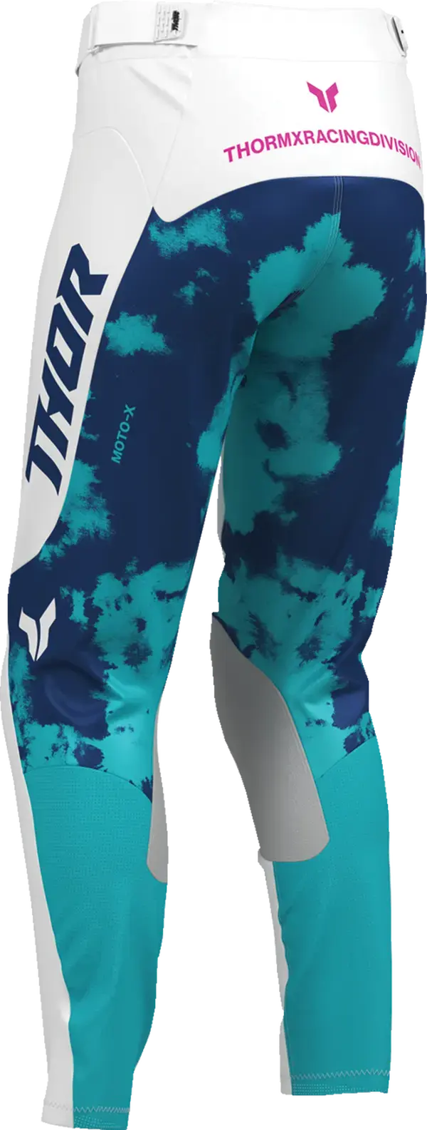 Thor Launchmode Bleach Ladies MX Textile Trouser Aqua / Pink / White - FREE UK Shipping, FREE 365 Day Returns | Moto Central