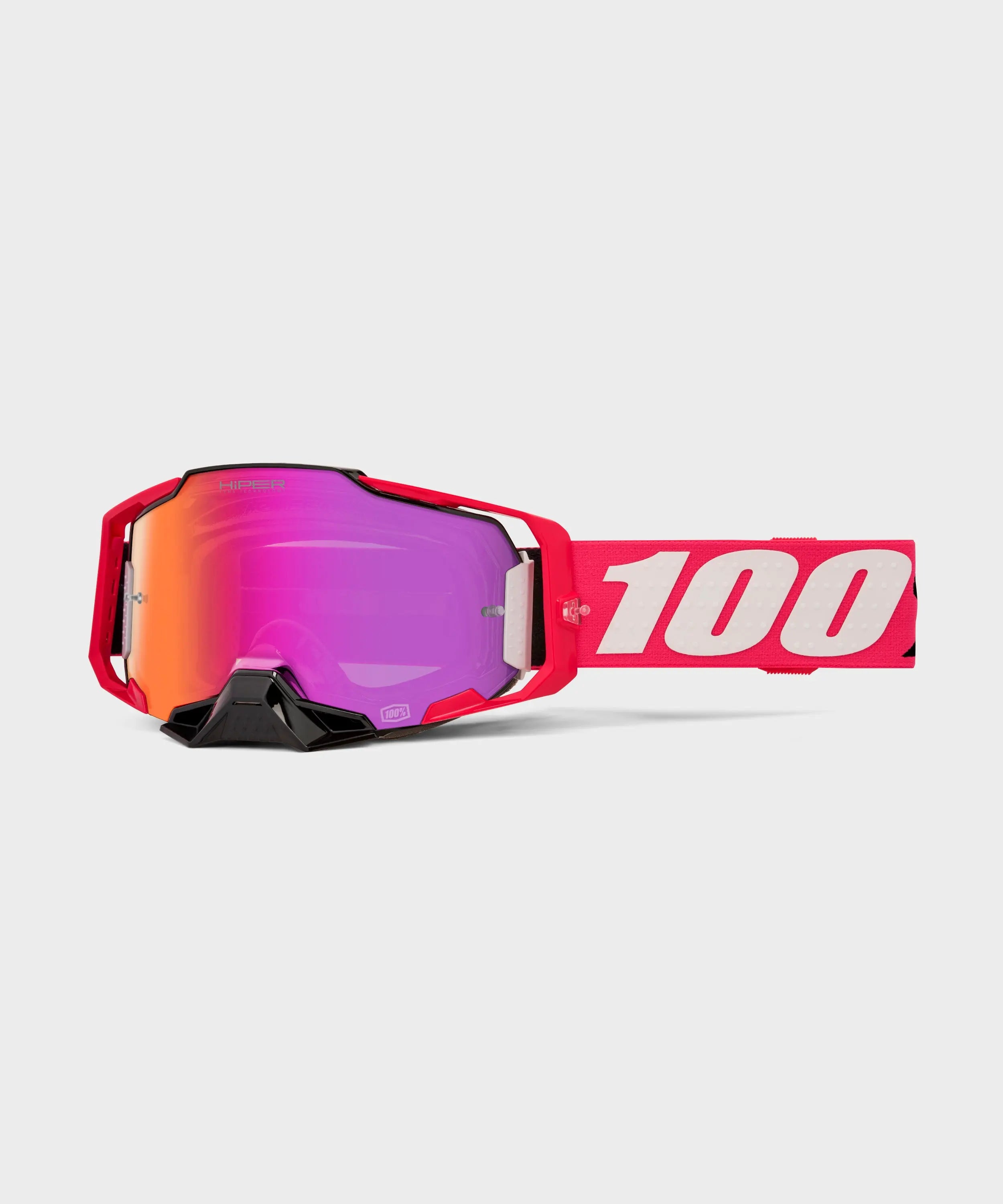 100% Armega Goggles Kloug HiPER Silver Mirror Lens - FREE UK Shipping, FREE 365 Day Returns | Moto Central