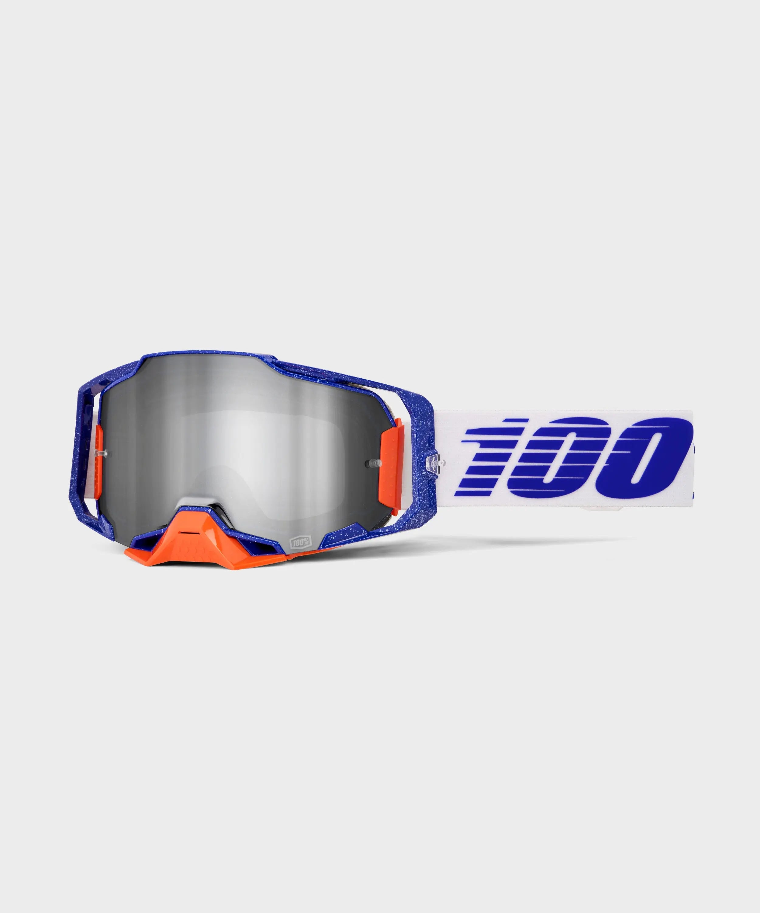 100% Armega Goggles Orban / Mirror Silver Flash Lens - FREE UK Shipping, FREE 365 Day Returns | Moto Central