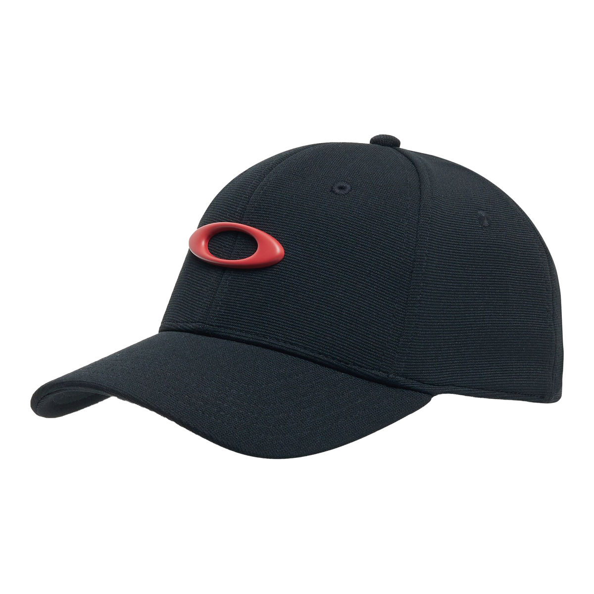 Oakley Tincan Cap Pitch Black / Flame Red - FREE UK Shipping, FREE 365 Day Returns | Moto Central