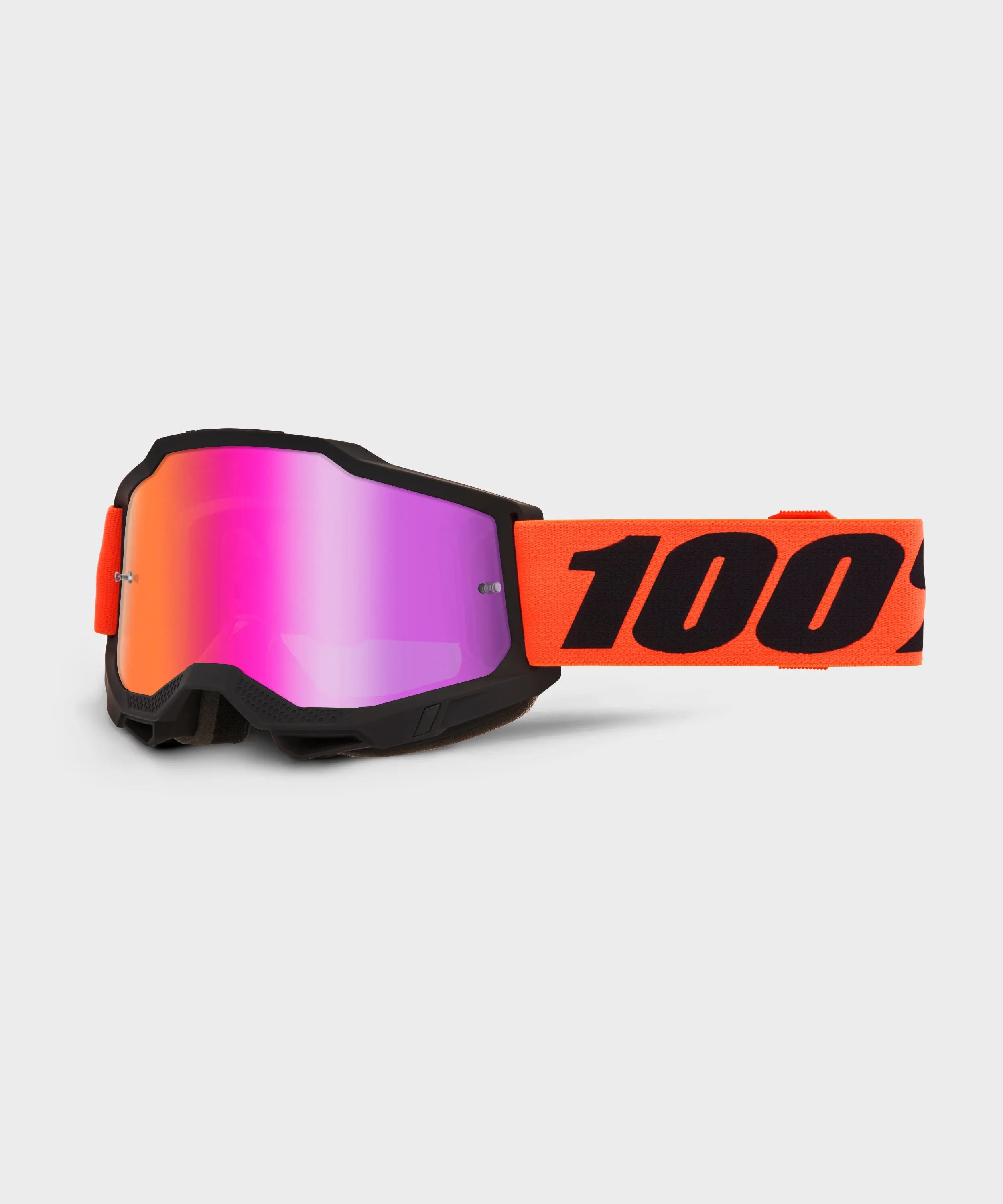 100% Accuri 2 Goggles Ferran / Mirror Dark Red Lens - FREE UK Shipping, FREE 365 Day Returns | Moto Central