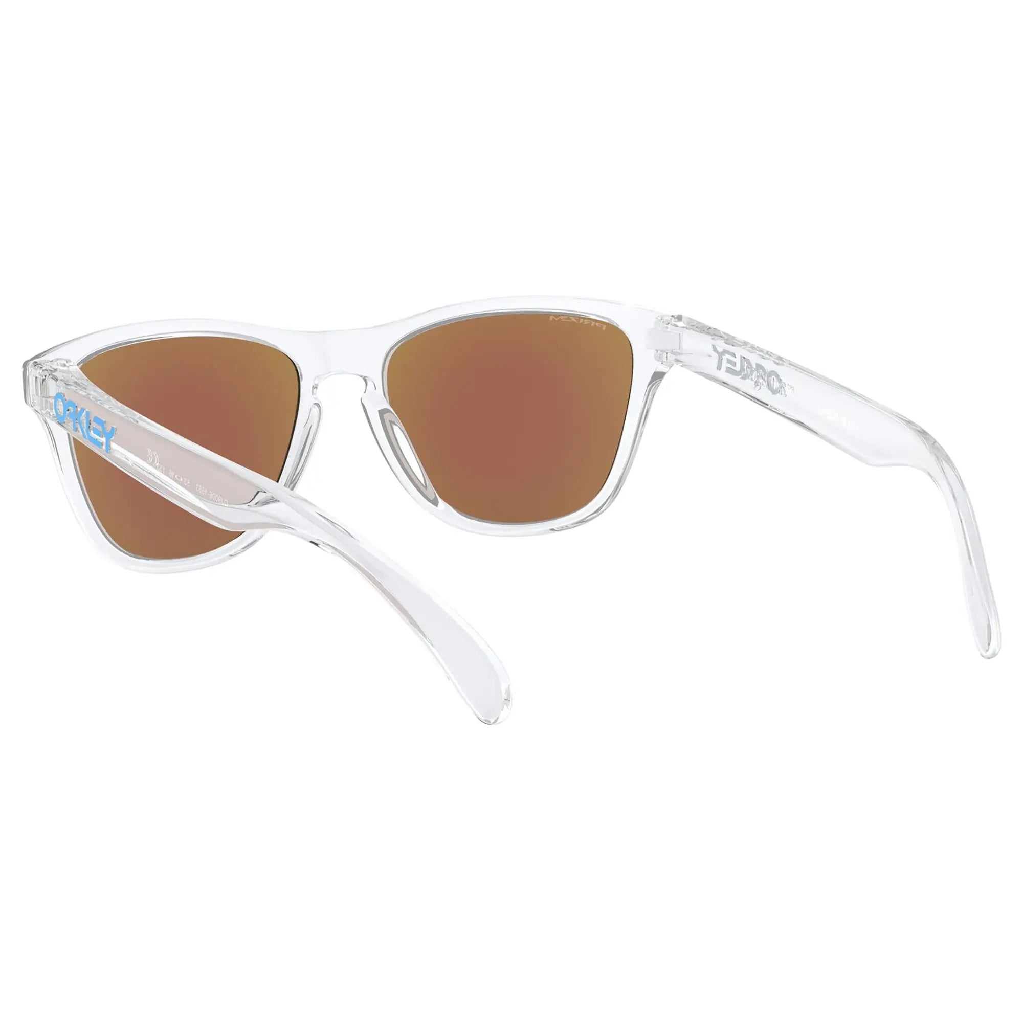 Oakley Frogskins XS Youth Sunglasses Clear / Sapphire Prizm Lens - FREE UK Shipping, FREE 365 Day Returns | Moto Central