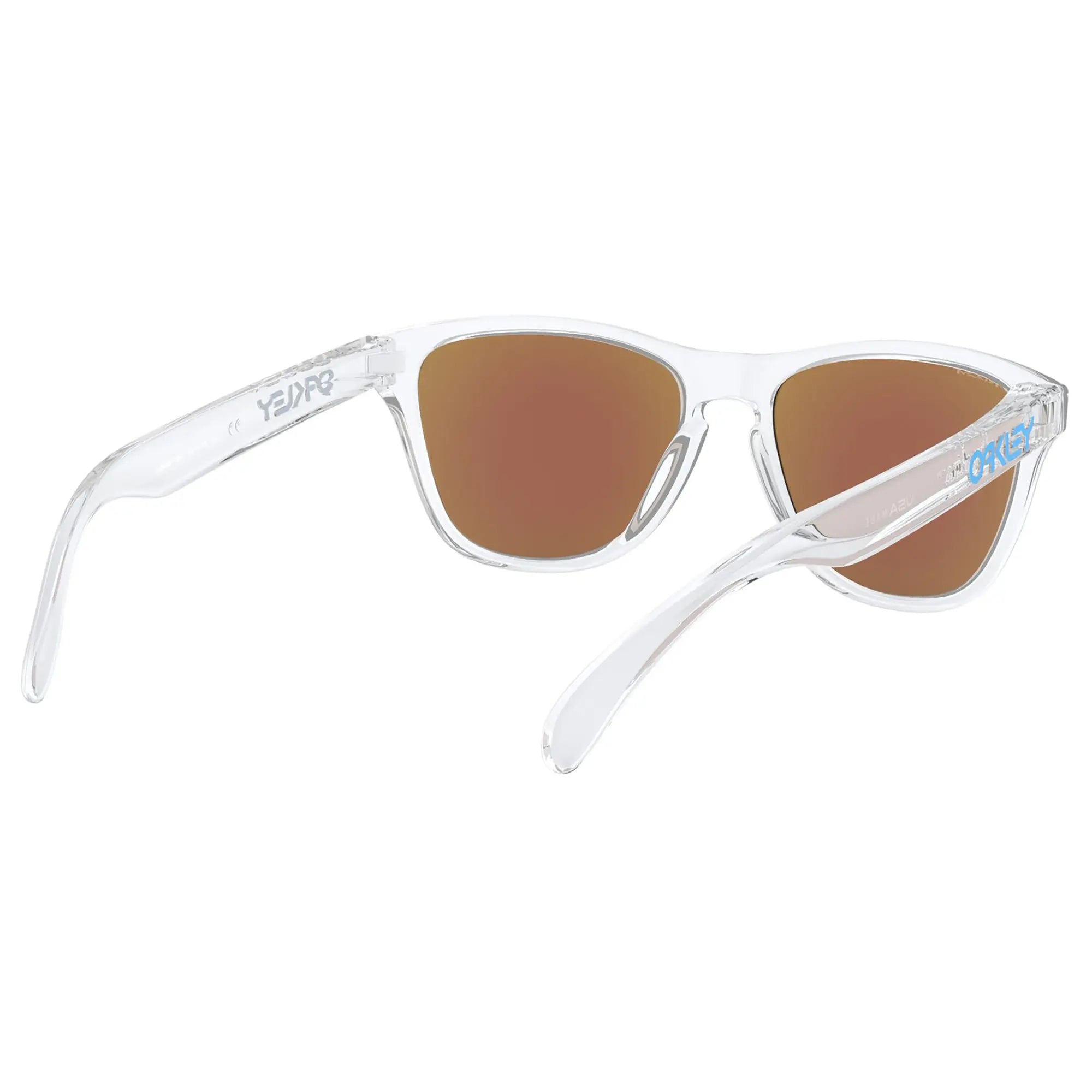 Oakley Frogskins XS Youth Sunglasses Clear / Sapphire Prizm Lens - FREE UK Shipping, FREE 365 Day Returns | Moto Central