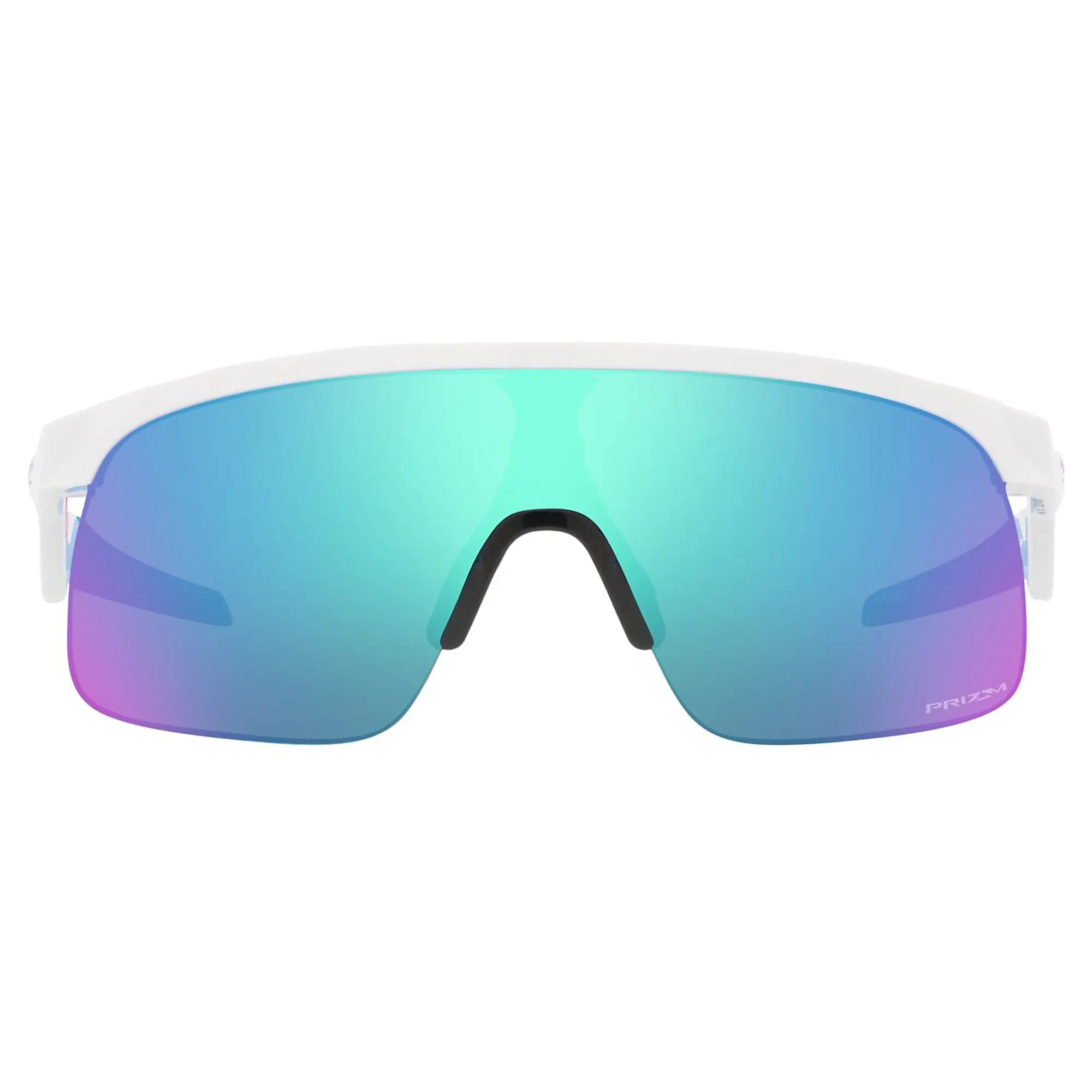 Oakley Resistor Youth Sunglasses Polished White / Prizm Sapphire Lens - FREE UK Shipping, FREE 365 Day Returns | Moto Central