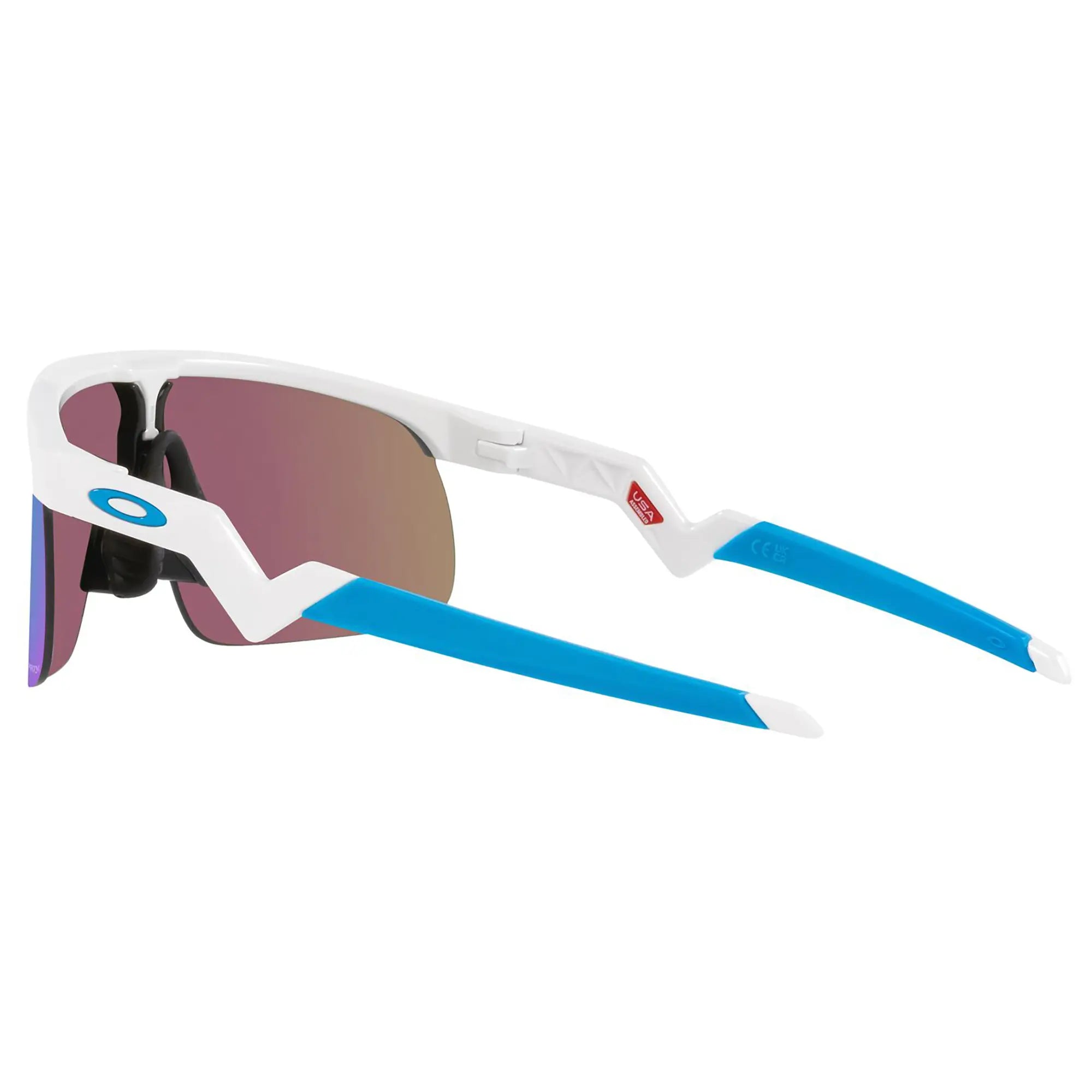Oakley Resistor Youth Sunglasses Polished White / Prizm Sapphire Lens - FREE UK Shipping, FREE 365 Day Returns | Moto Central