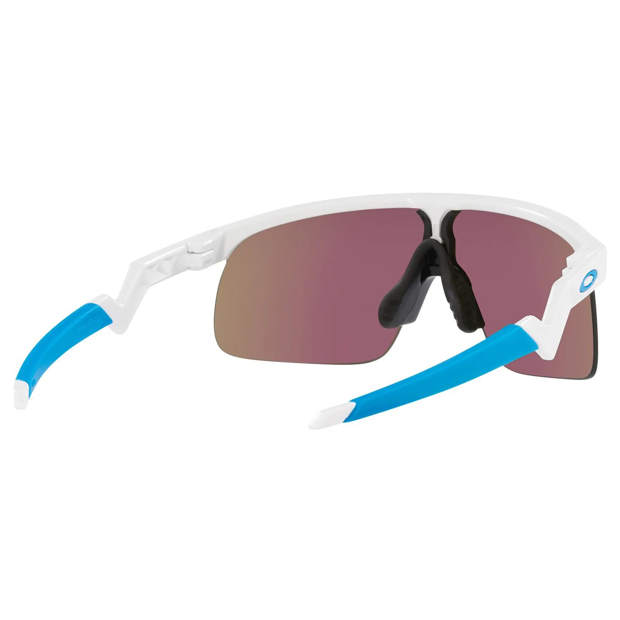 Oakley Resistor Youth Sunglasses Polished White / Prizm Sapphire Lens - FREE UK Shipping, FREE 365 Day Returns | Moto Central