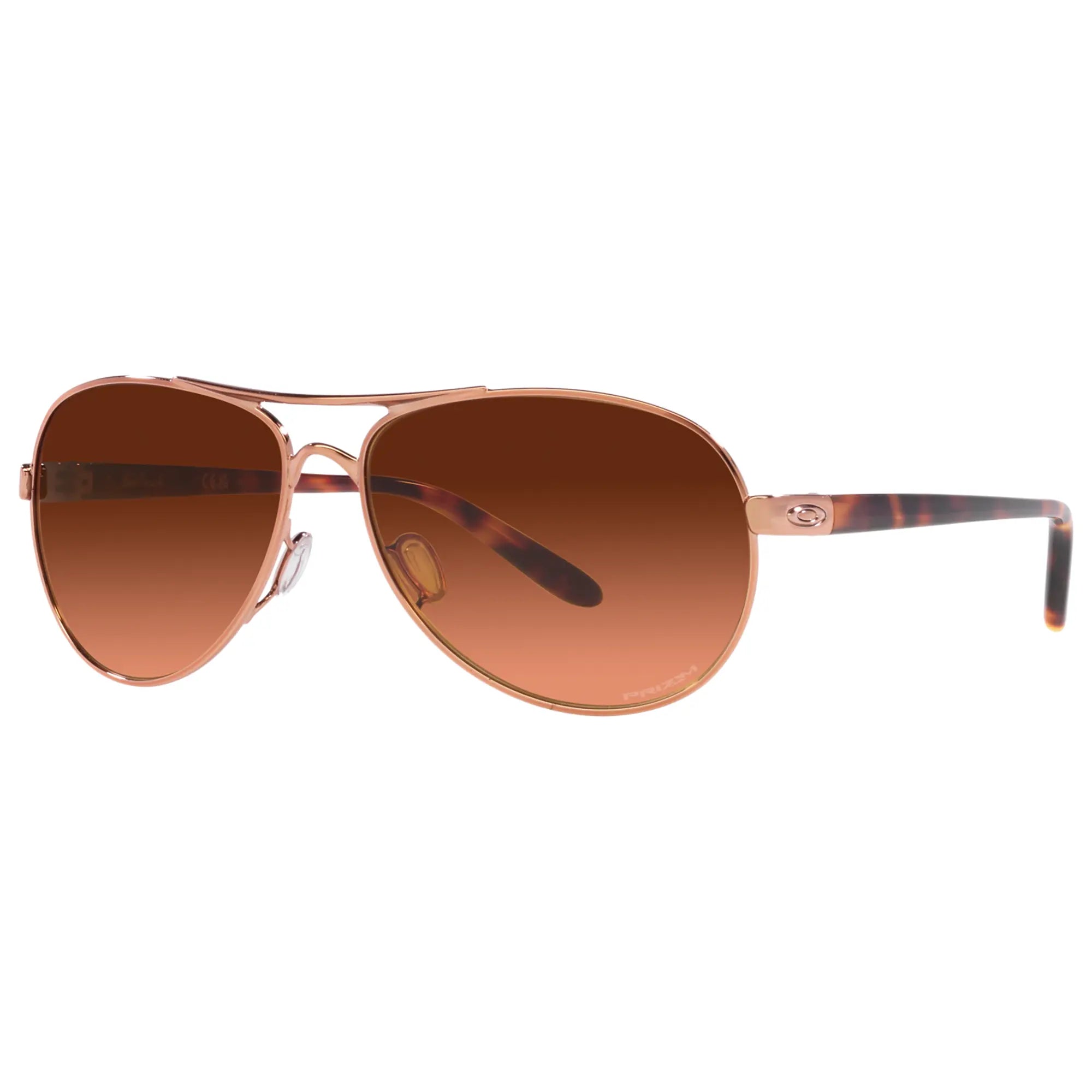 Oakley Feedback Ladies Sunglasses Rose Gold / Prizm Brown Gradient - FREE UK Shipping, FREE 365 Day Returns | Moto Central