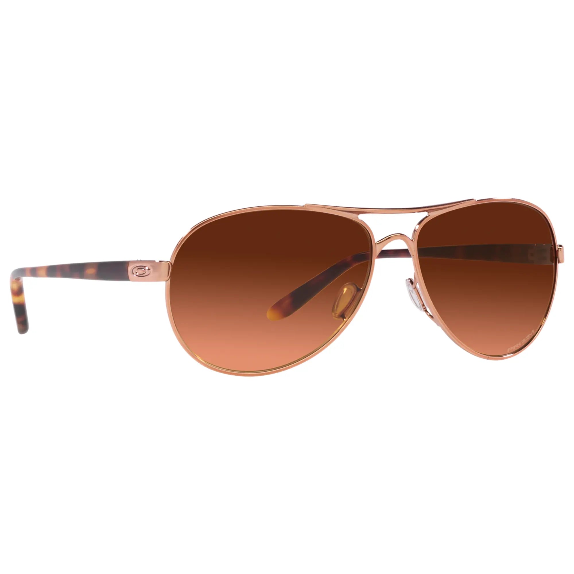 Oakley Feedback Ladies Sunglasses Rose Gold / Prizm Brown Gradient - FREE UK Shipping, FREE 365 Day Returns | Moto Central