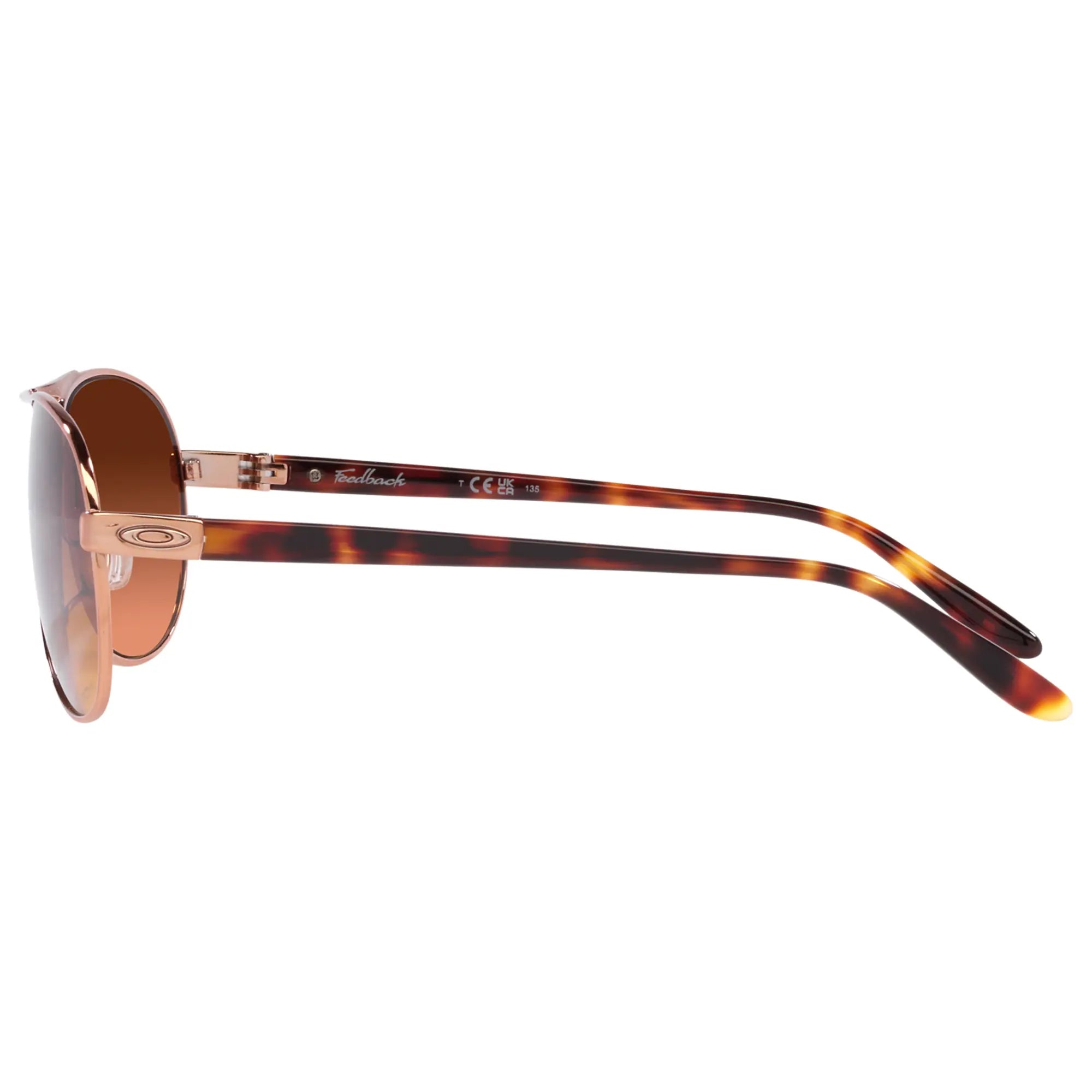 Oakley Feedback Ladies Sunglasses Rose Gold / Prizm Brown Gradient - FREE UK Shipping, FREE 365 Day Returns | Moto Central