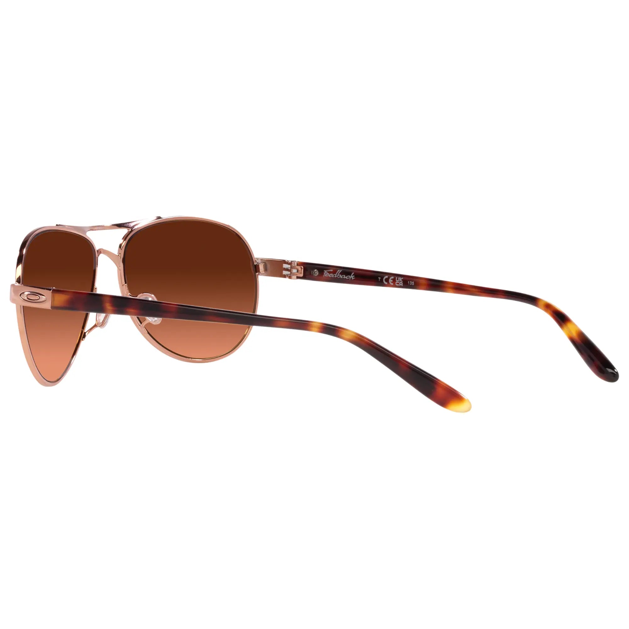 Oakley Feedback Ladies Sunglasses Rose Gold / Prizm Brown Gradient - FREE UK Shipping, FREE 365 Day Returns | Moto Central