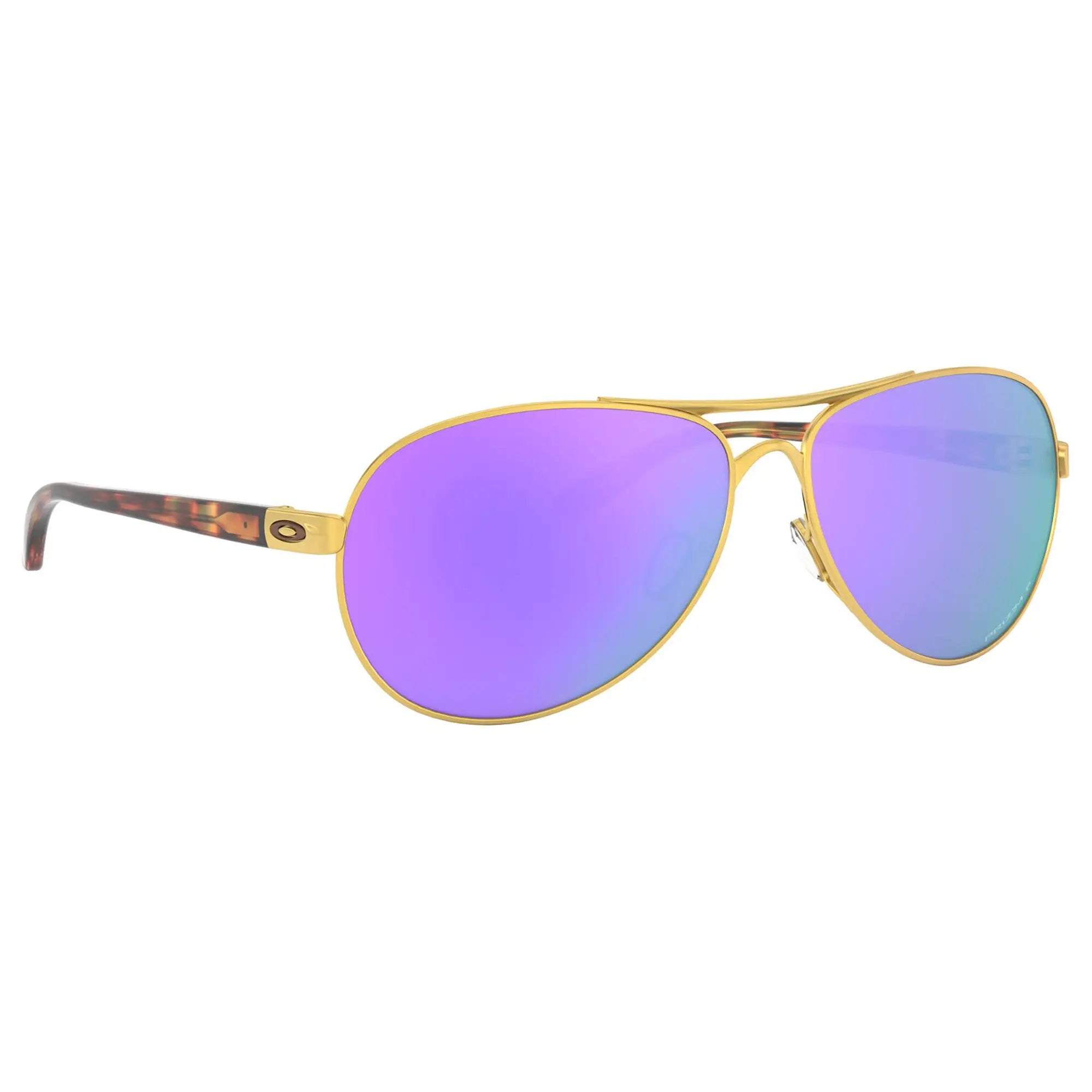 Oakley Feedback Ladies Sunglasses Satin Gold / Prizm Violet Polarized Lens - FREE UK Shipping, FREE 365 Day Returns | Moto Central